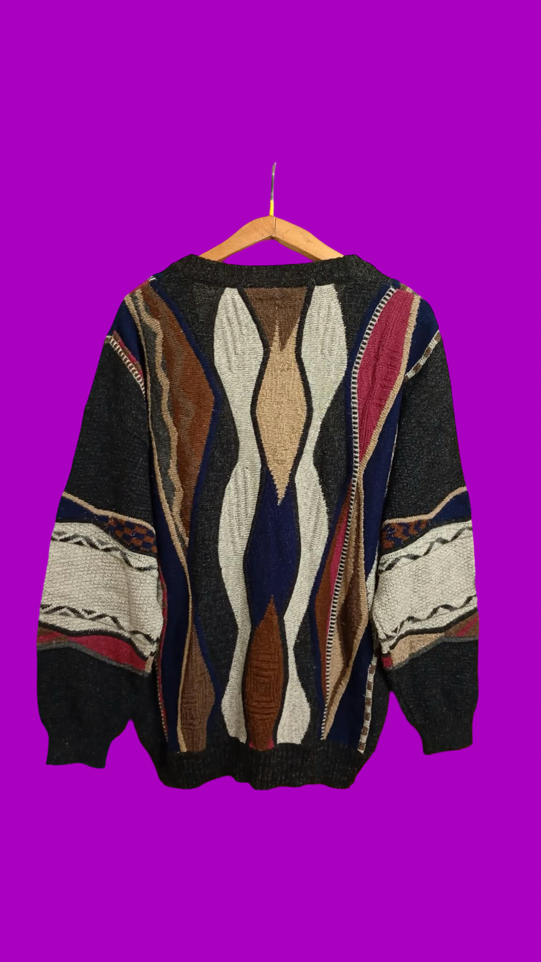 Vintage Multicolor Fantasy 90's Sweater Unisex Size XL