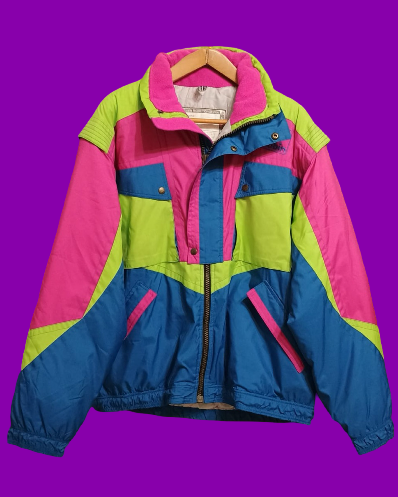 Vintage Multicolor Fantasy 90's Snow Jacket Unisex Size L