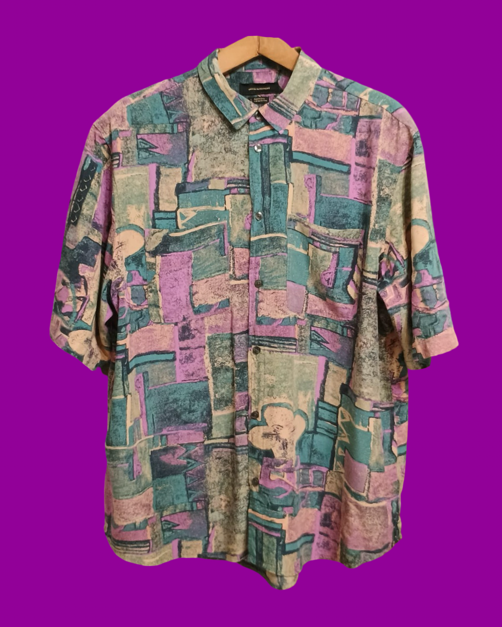 Vintage Multicolor Fantasy 90's Spring Shirt Unisex Size L