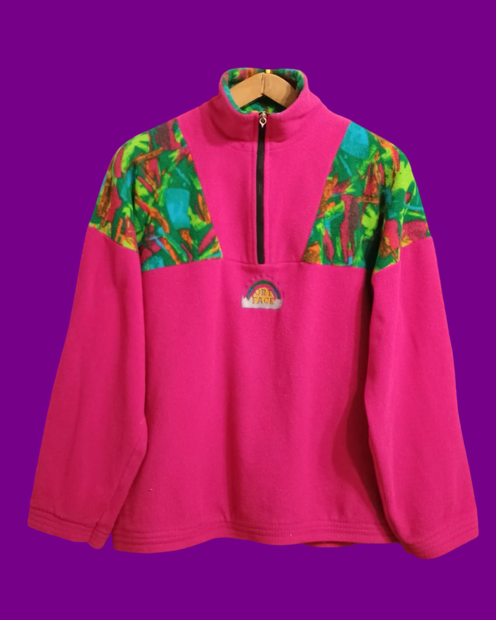 Vintage Multicolor Fantasy 90's Fleece Unisex Size M