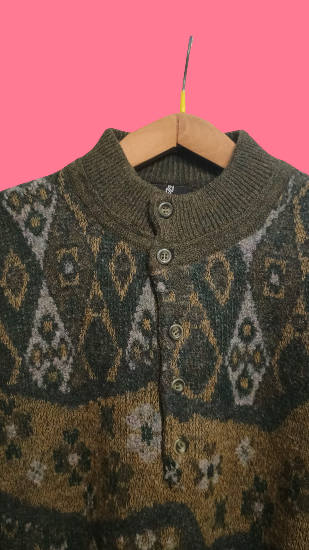 Vintage Multicolor Fantasy 90's Sweater Unisex Size M