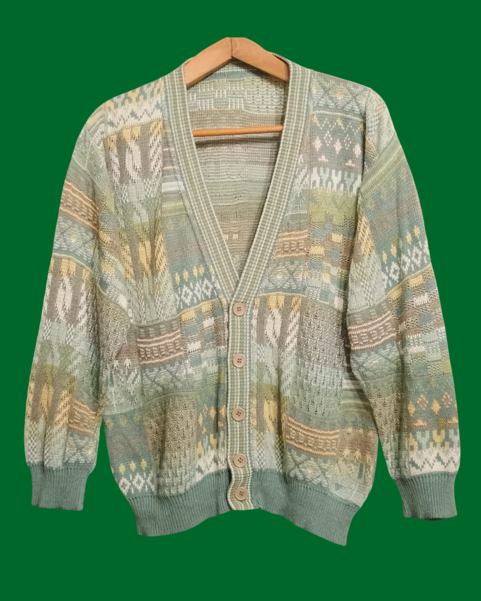 Vintage Multicolor Fantasy 90's Sweater Unisex Size M