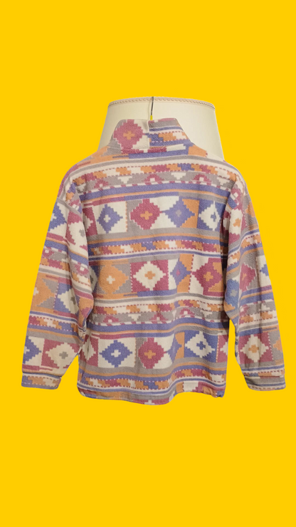 Pile Vintage Multicolor A Fantasia Anni 90 Unisex Size S