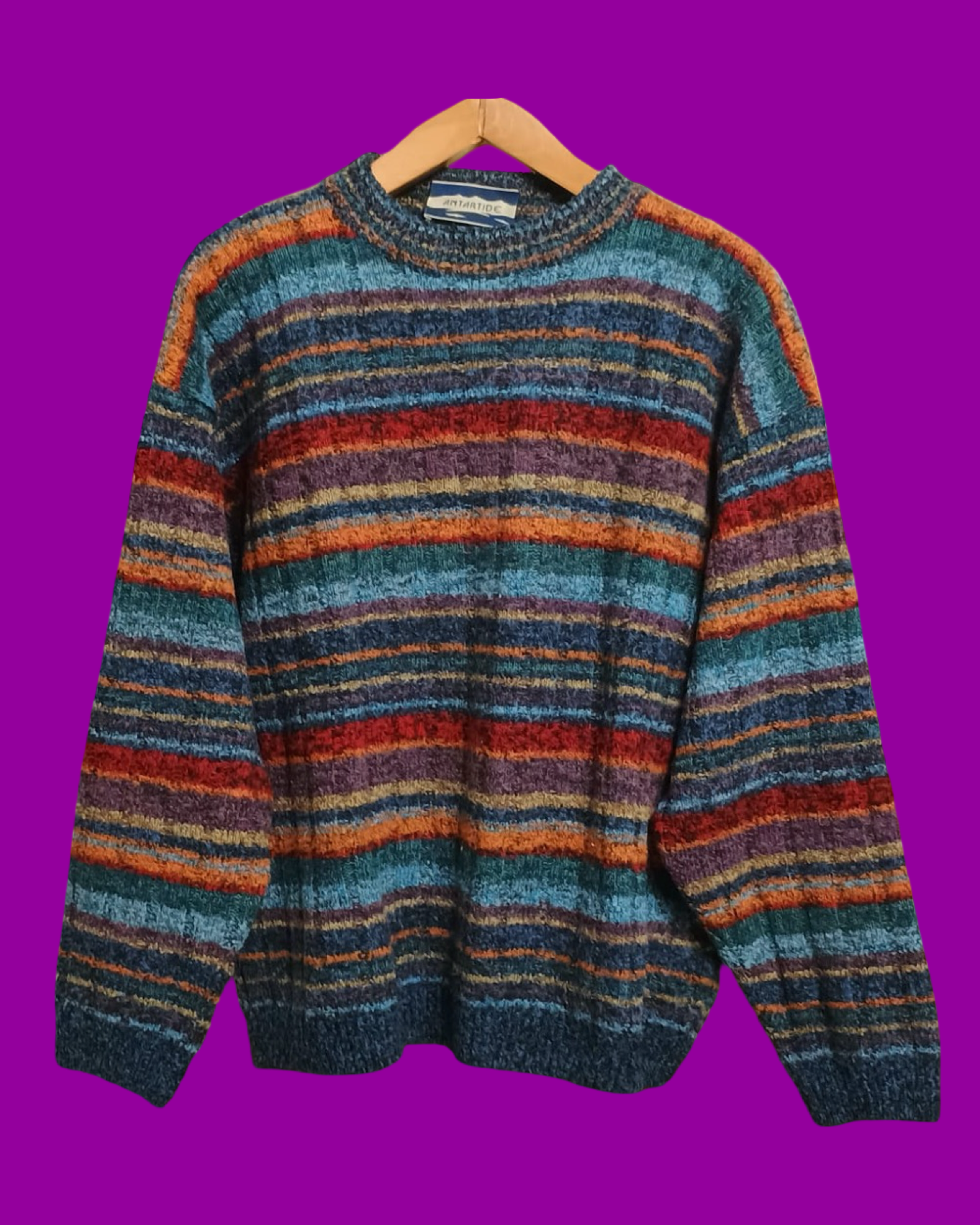 Vintage Multicolor Fantasy 90's Sweater Unisex Size M