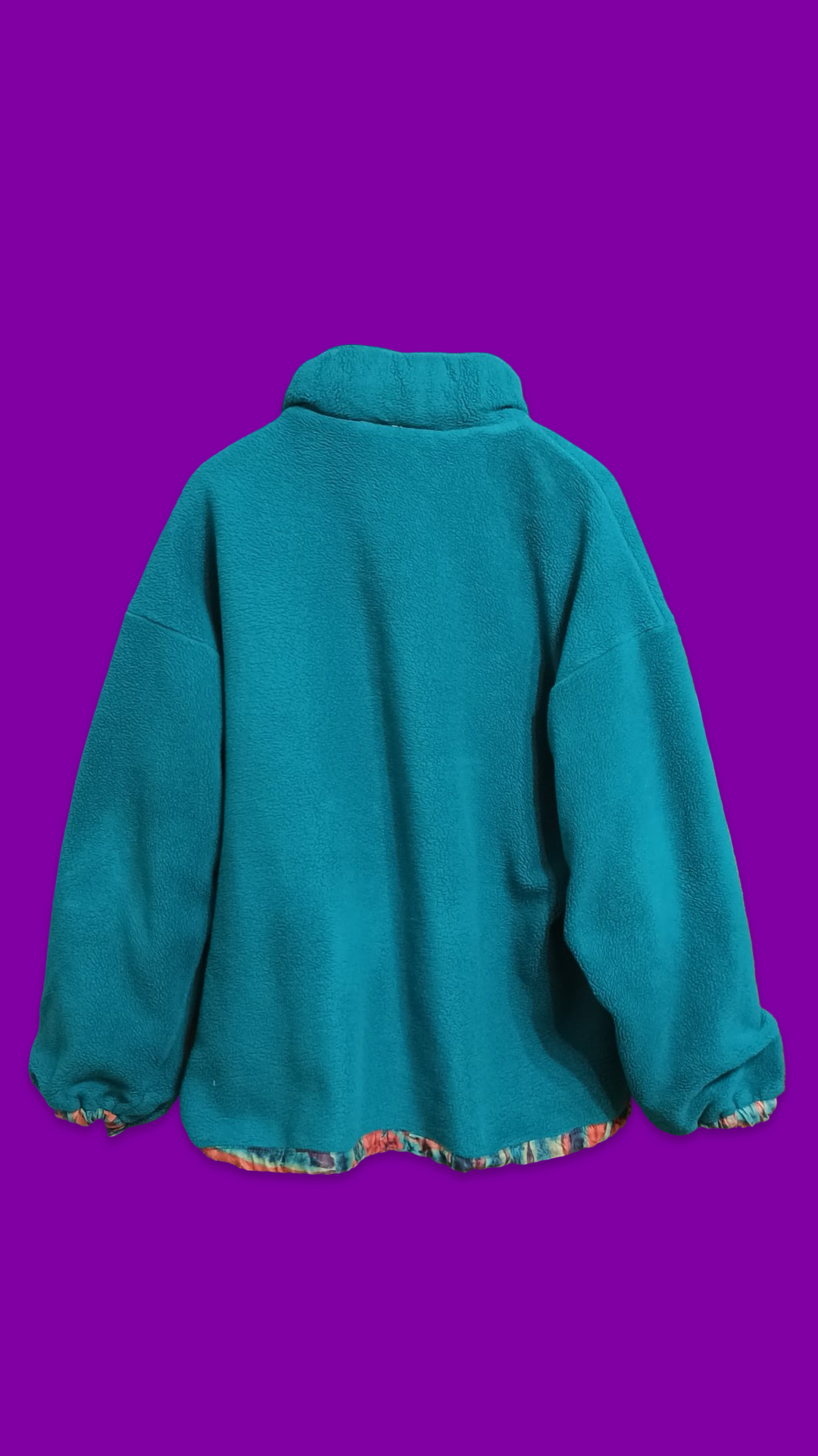 Vintage Multicolor Fantasy 90's Fleece Jacket Unisex Size L