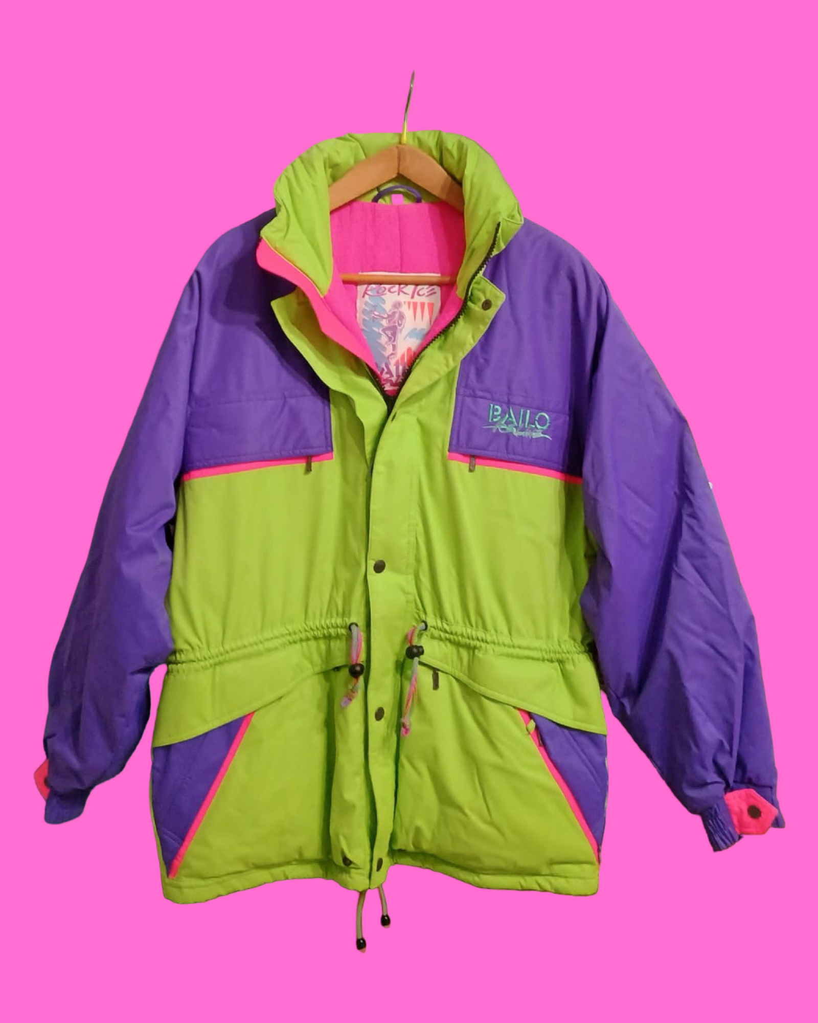 Vintage Multicolor Fantasy 90's Snow Jacket Unisex Size L