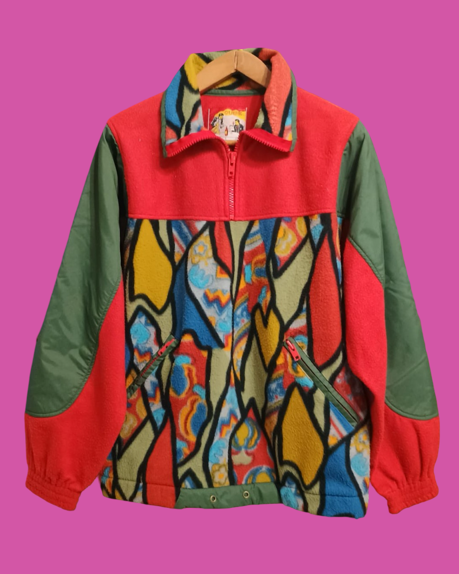Vintage Multicolor Fantasy 90's Fleece Unisex Size L