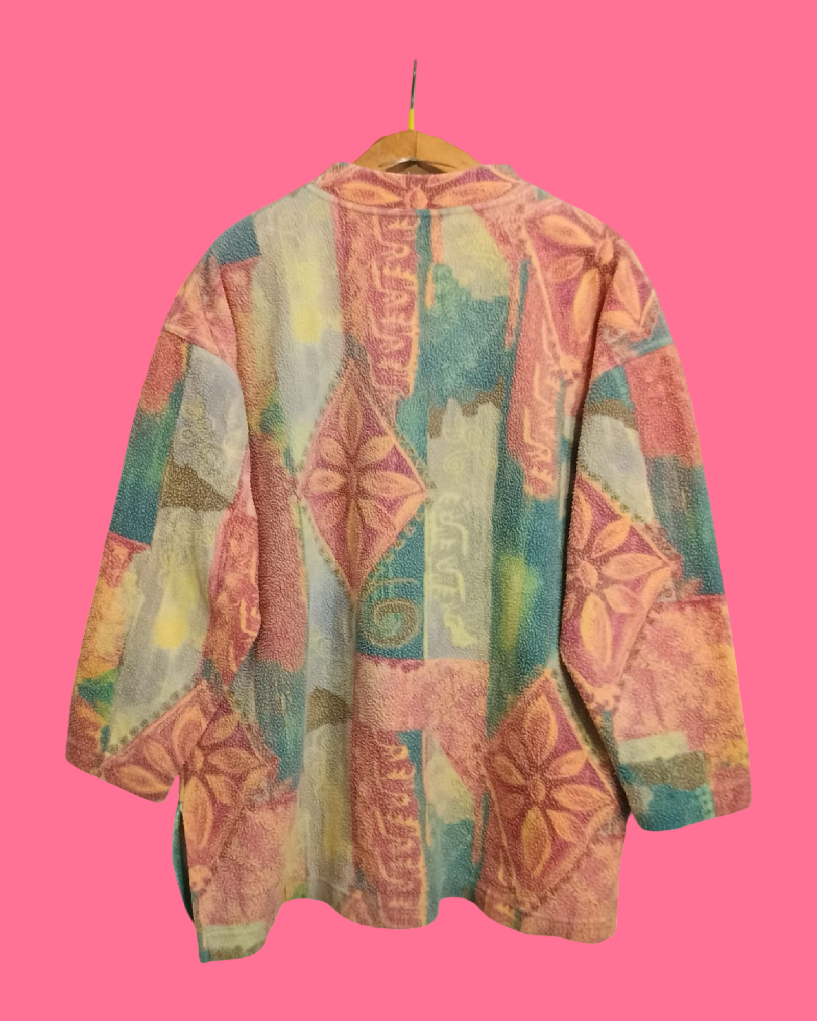 Vintage Multicolor Fantasy 90's Sweatshirt Woman Size L