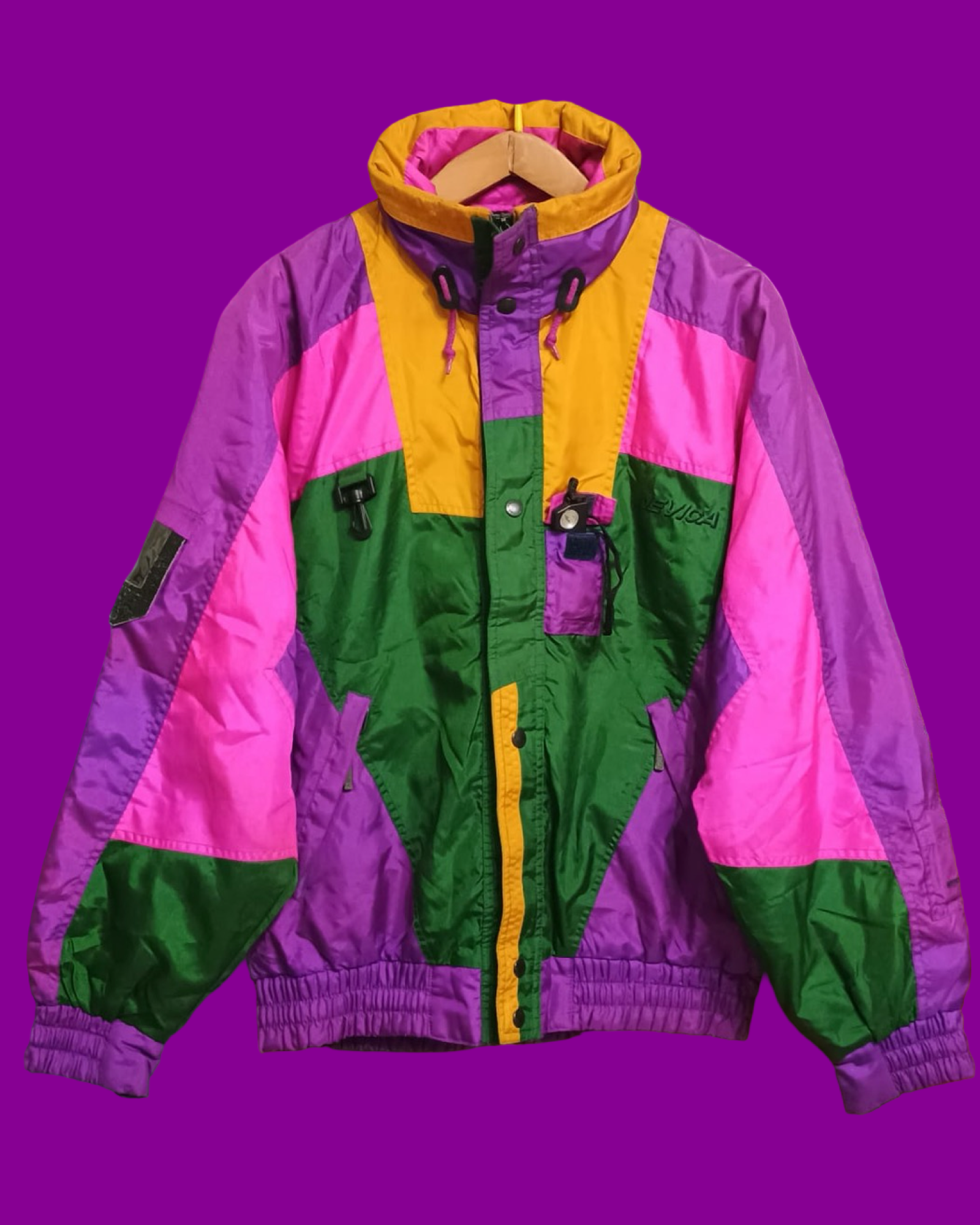 Vintage Multicolor Fantasy 90's Snow Jacket Unisex Size L
