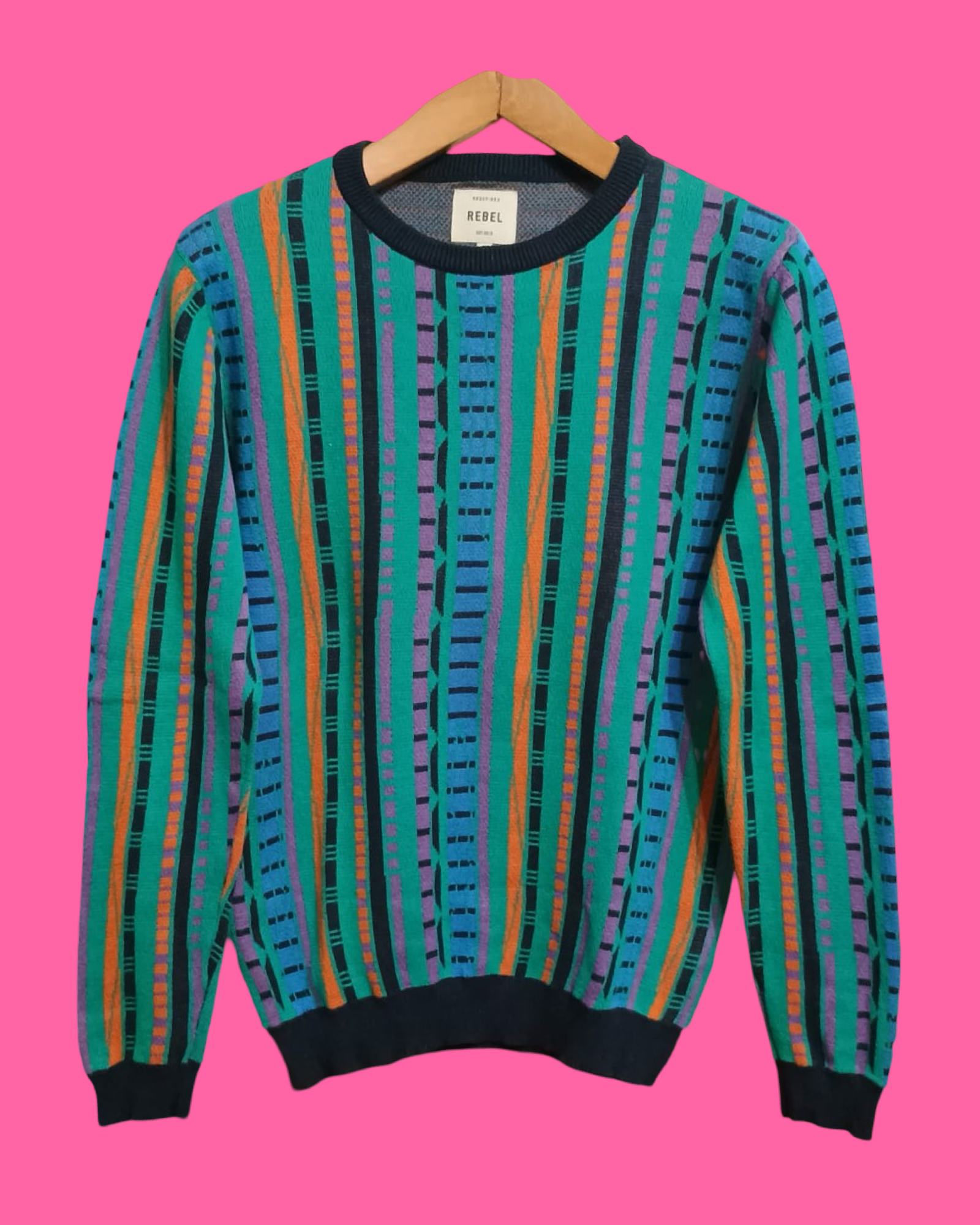 Vintage Multicolor Fantasy 00's Sweater Unisex Size S