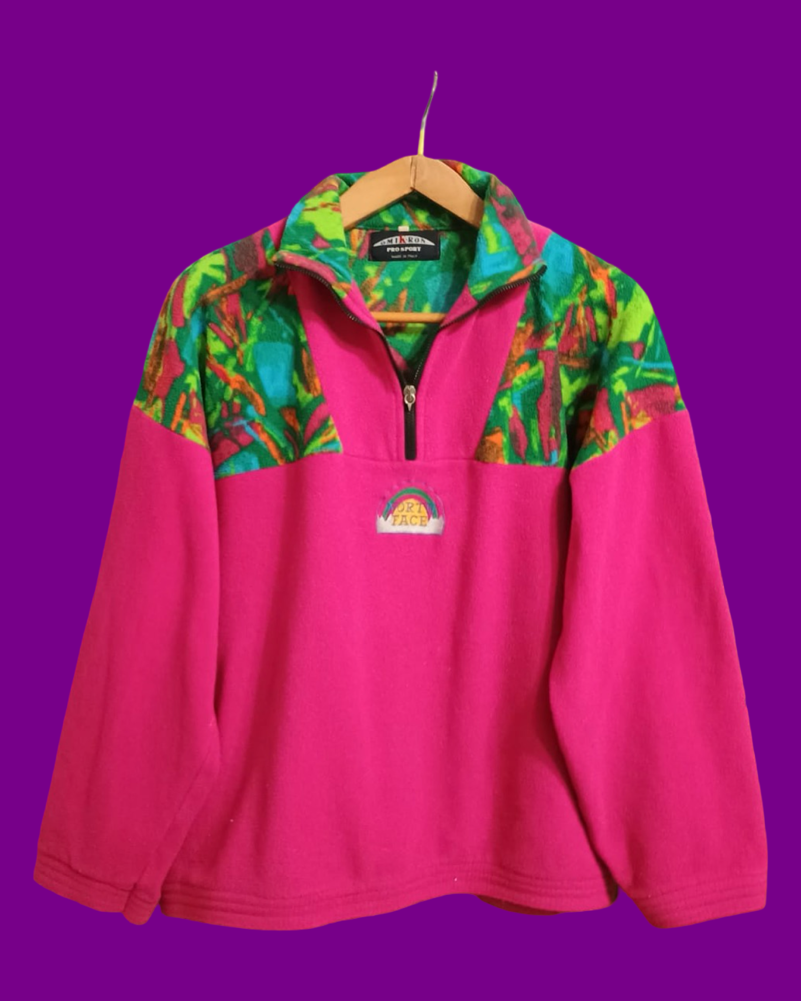 Vintage Multicolor Fantasy 90's Fleece Unisex Size M