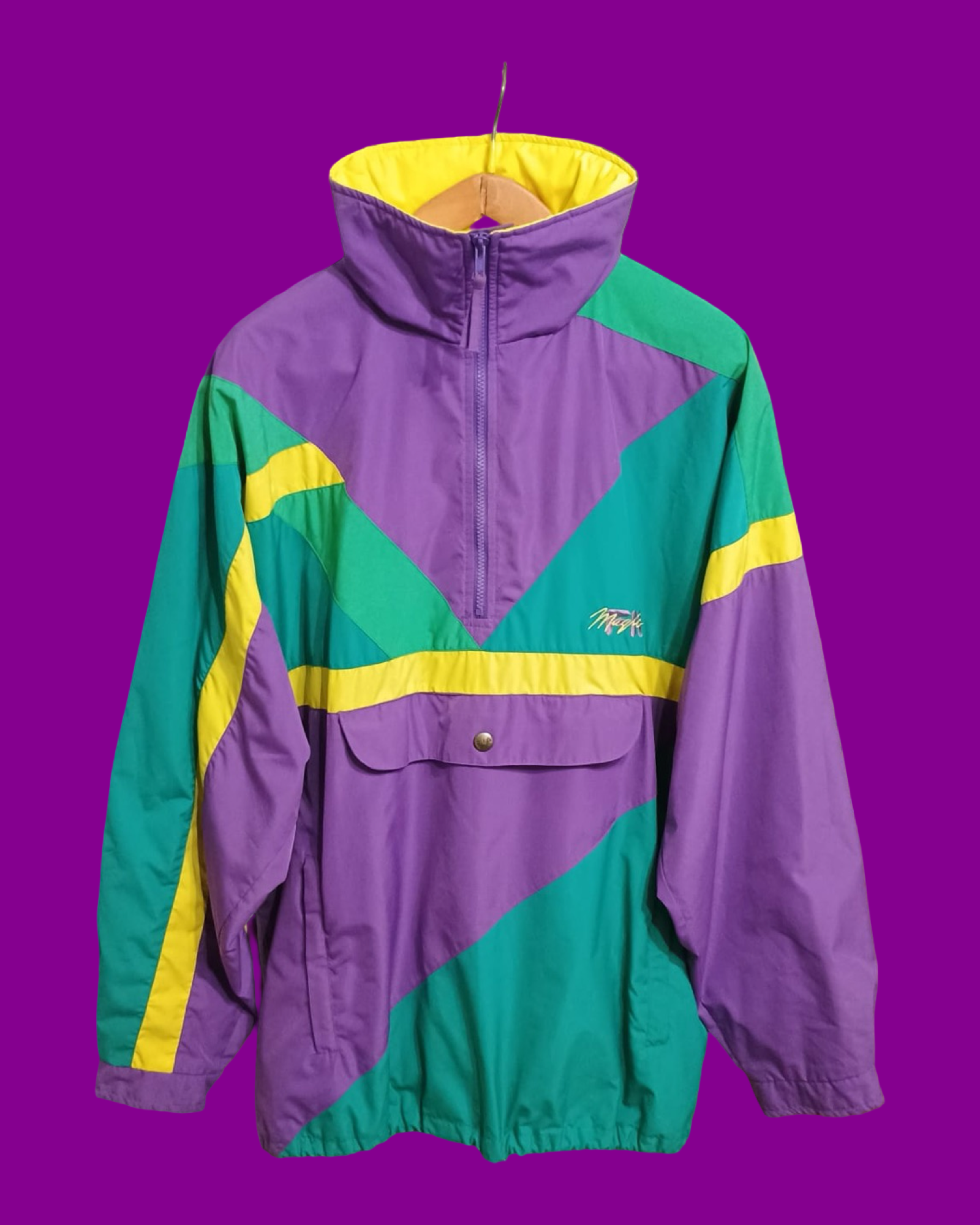 Vintage Multicolor Fantasy 90's Fila Soft Jacket Unisex Size XXL