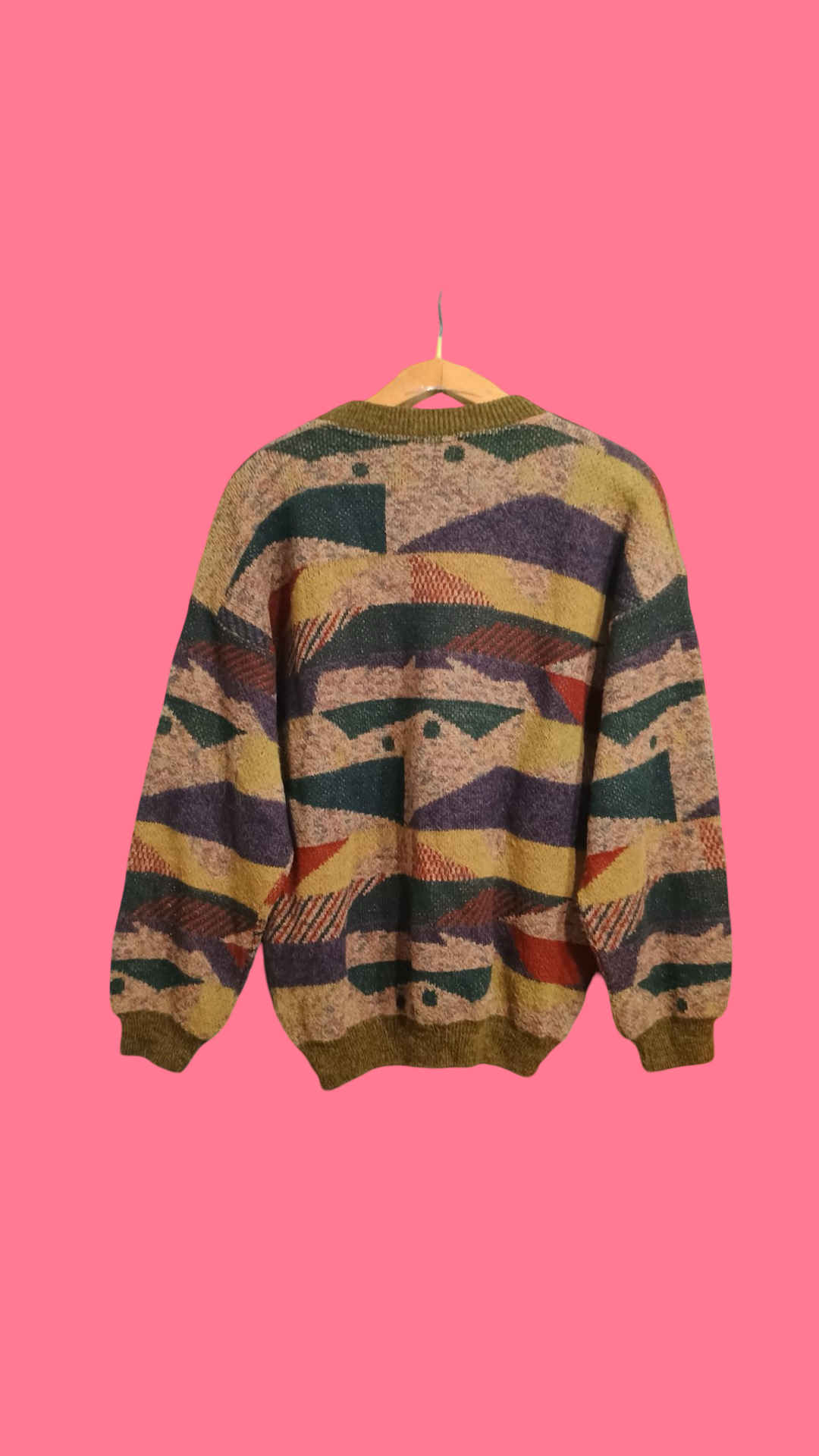 Vintage Multicolor Fantasy 90's Sweater Unisex Size M