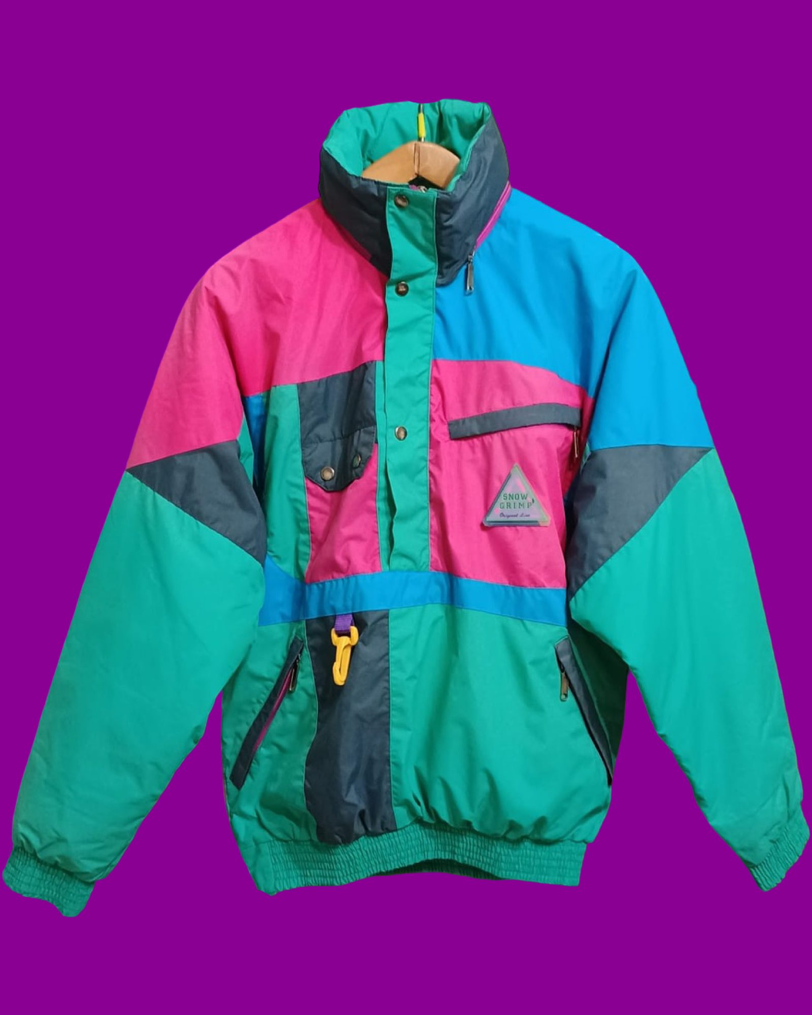 Vintage Multicolor Fantasy 90's Snow Jacket Unisex Size M