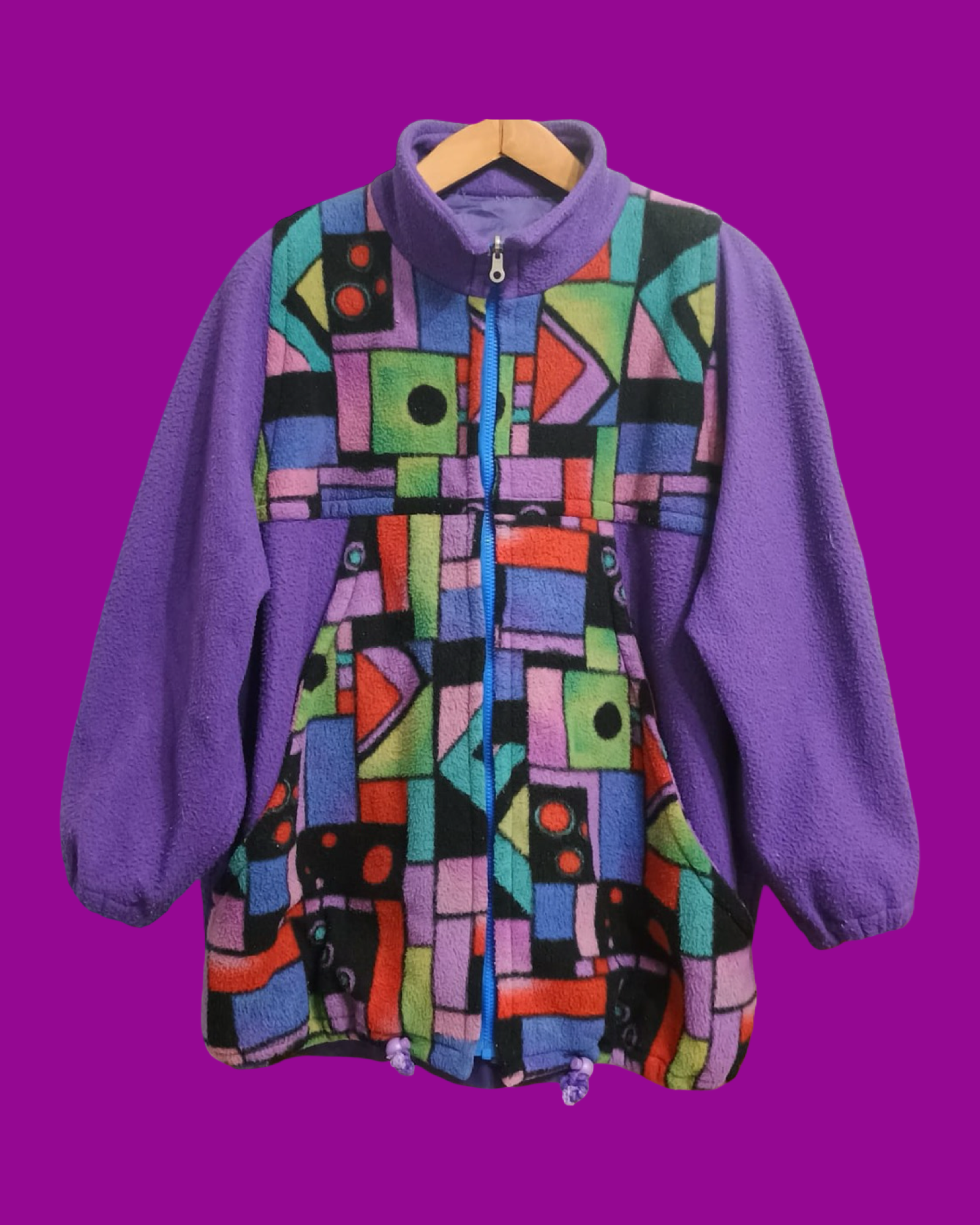 Vintage Multicolor Fantasy 90's Fleece Unisex Size XL