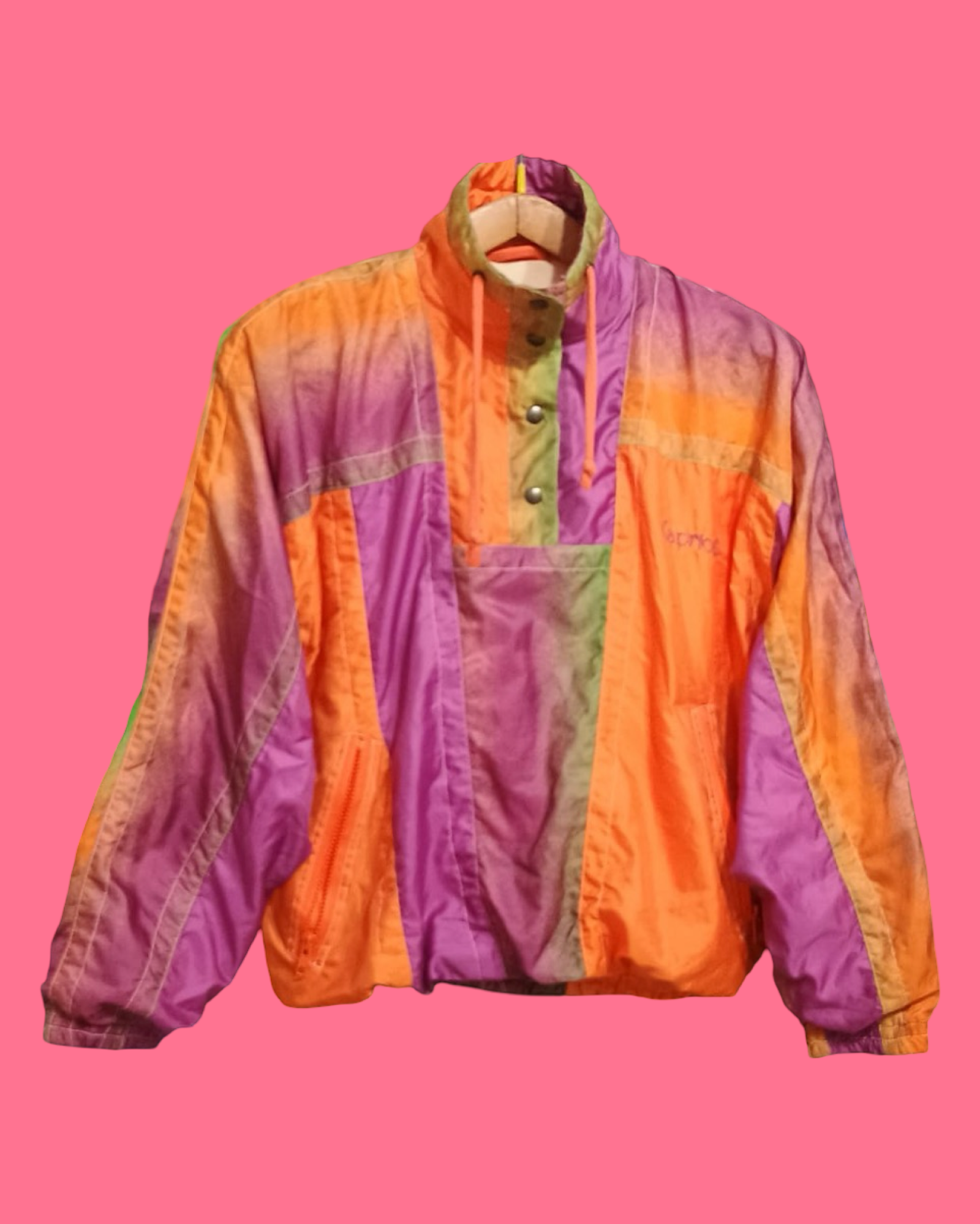 Vintage Multicolor Fantasy 90's Sweatshirt Woman Size S