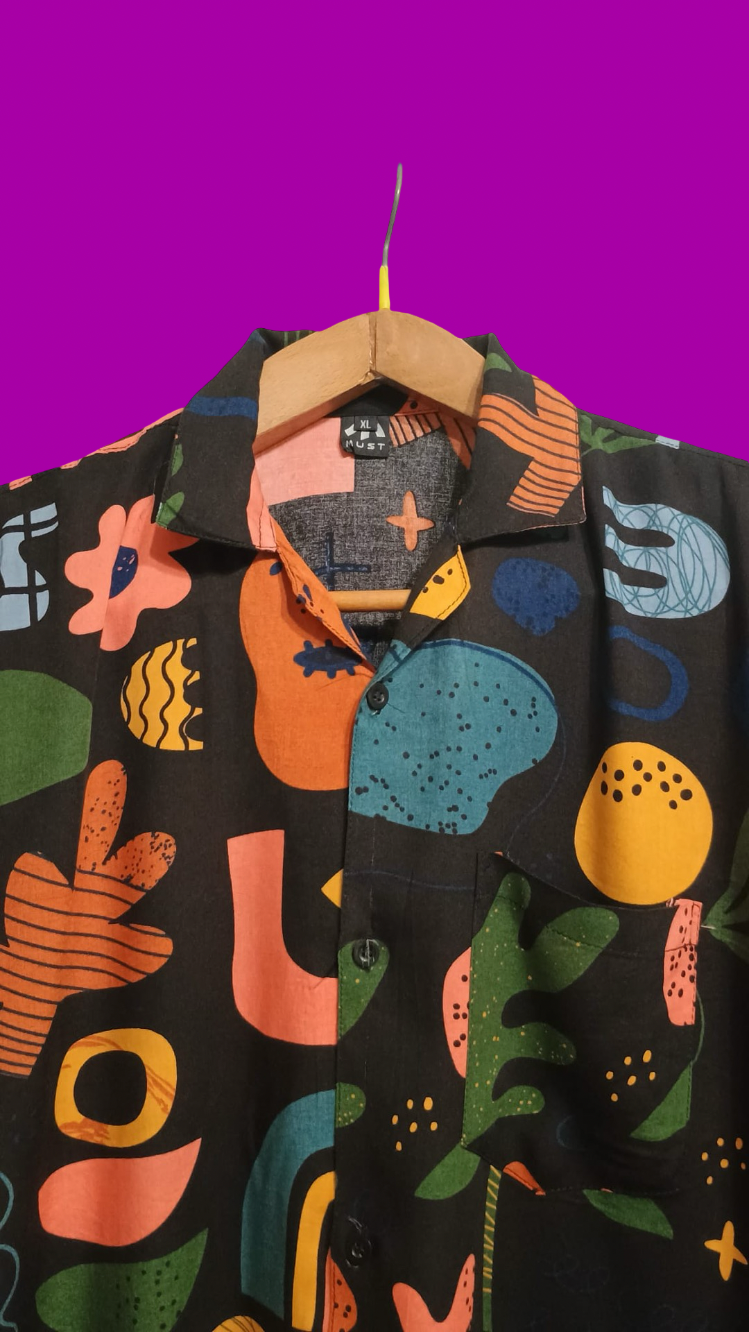 Vintage Style Multicolor Fantasy Shirt Unisex Size M