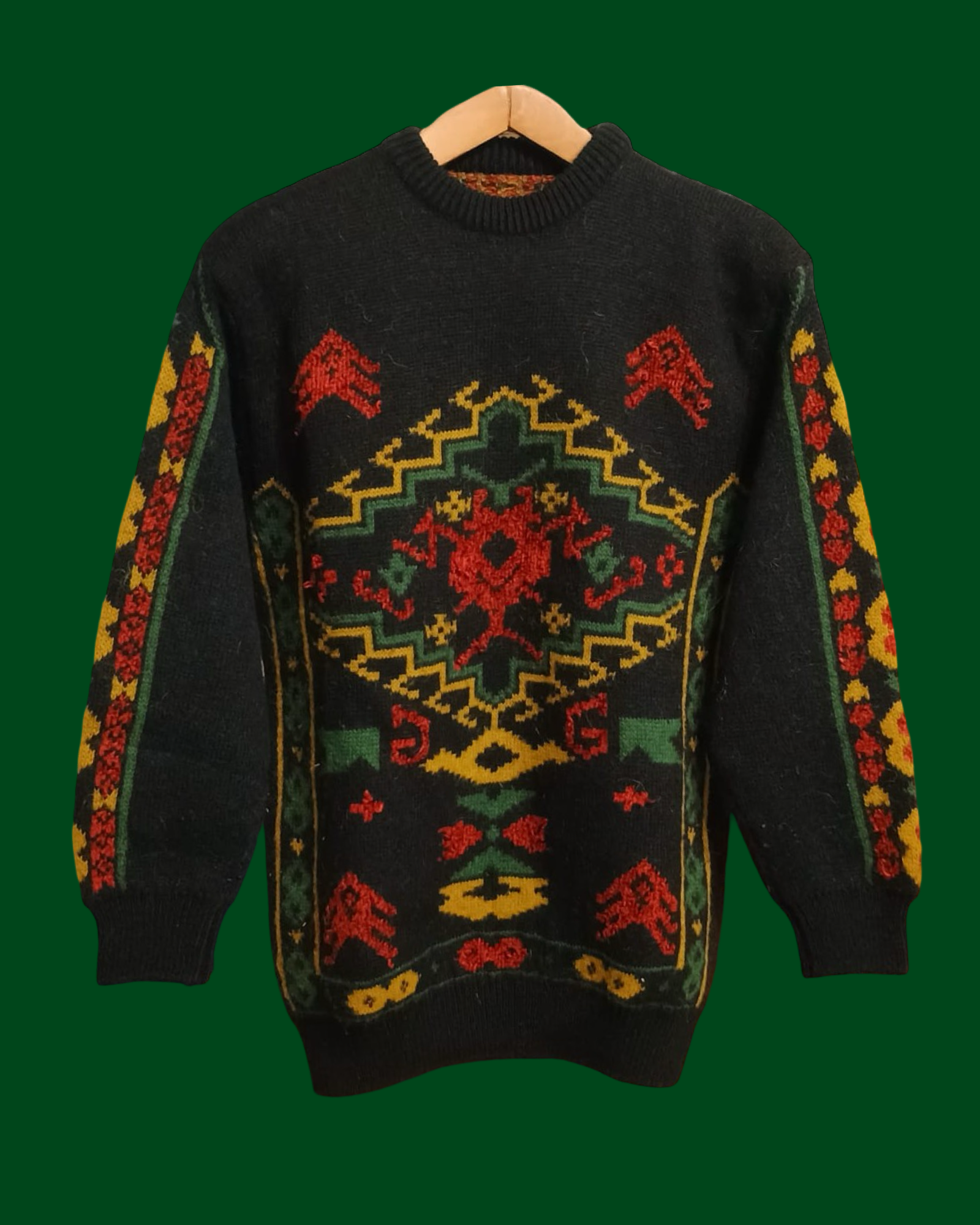 Vintage Multicolor Fantasy 90's Sweater Unisex Size M