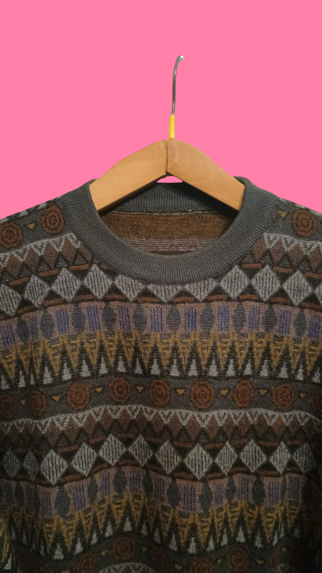 Vintage Multicolor Fantasy 90's Sweater Unisex Size S