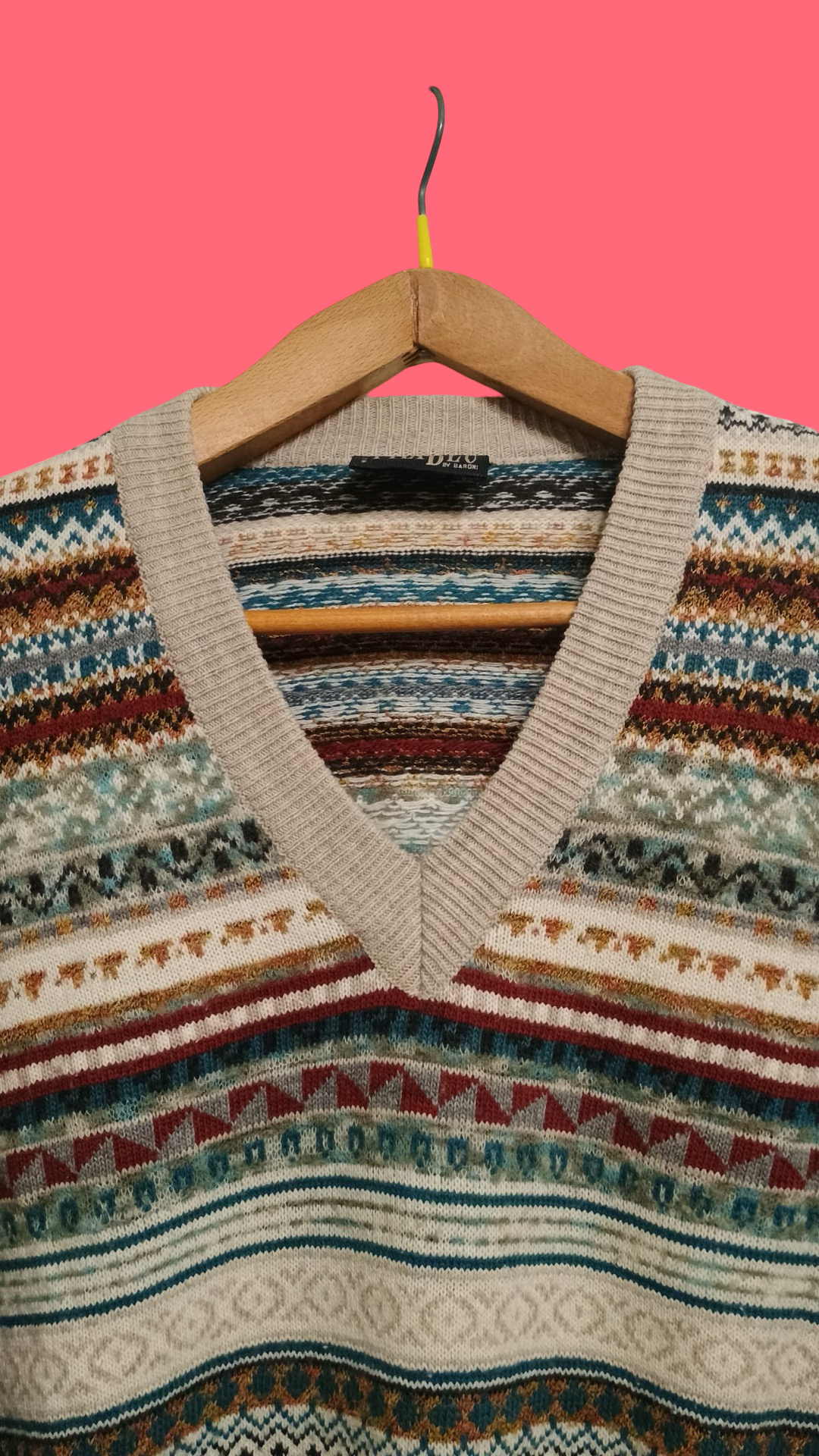Vintage Multicolor Fantasy 90's Sweater Unisex Size M