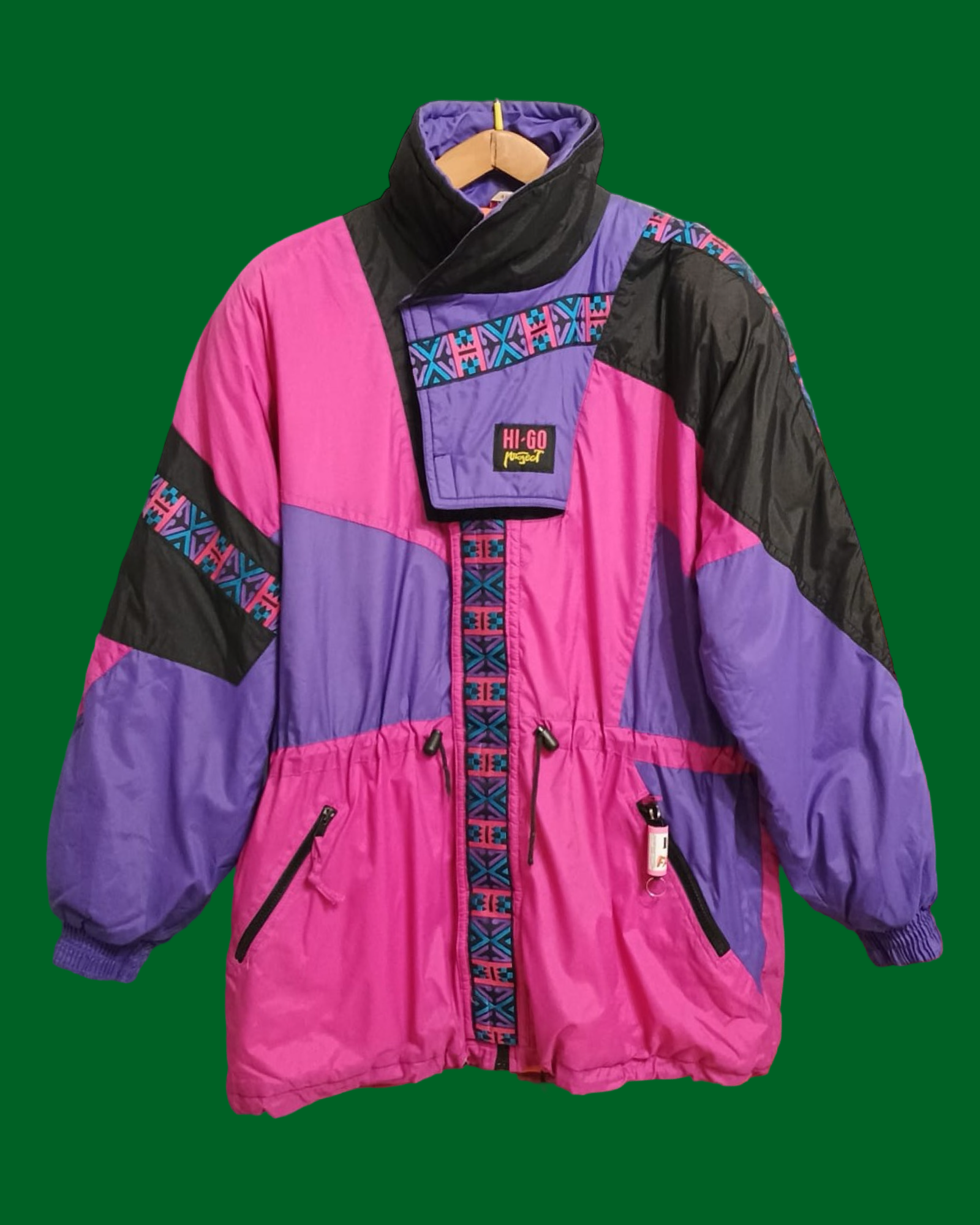 Vintage Multicolor Fantasy 90's Snow Jacket Unisex Size L