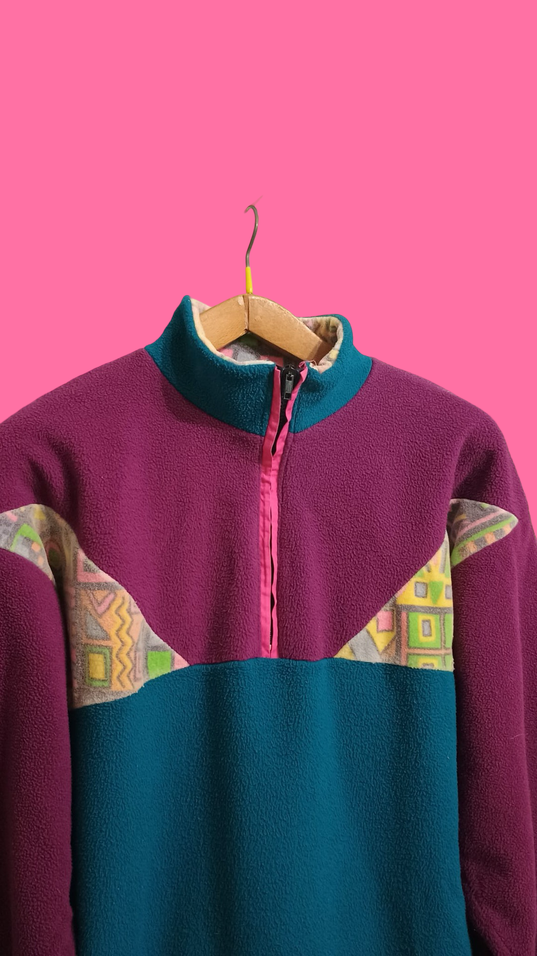 Vintage Multicolor Fantasy 90's Fleece Unisex Size L