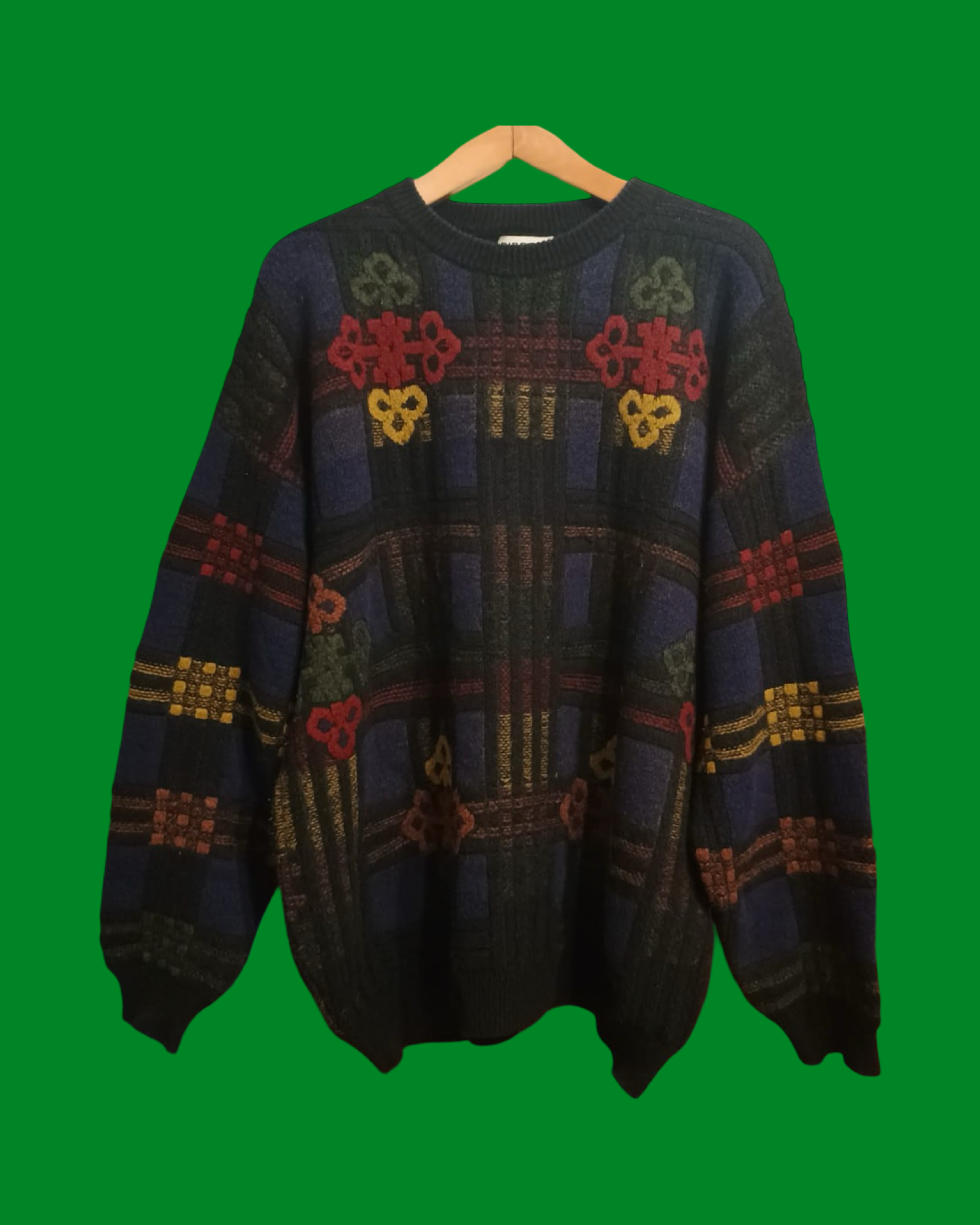Vintage Multicolor Fantasy 90's Sweater Unisex Size XL