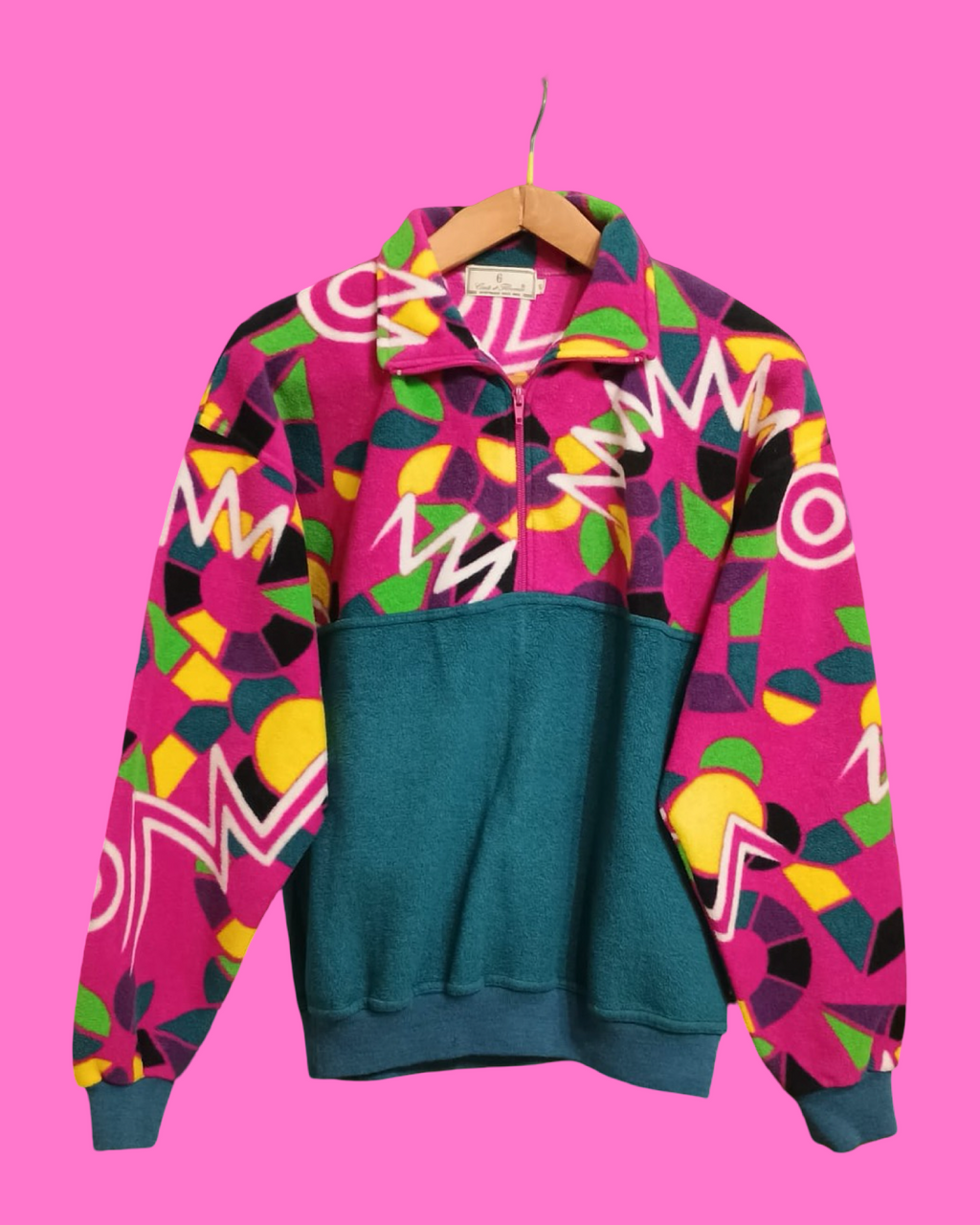 Vintage Multicolor Fantasy 90's Fleece Woman Size S