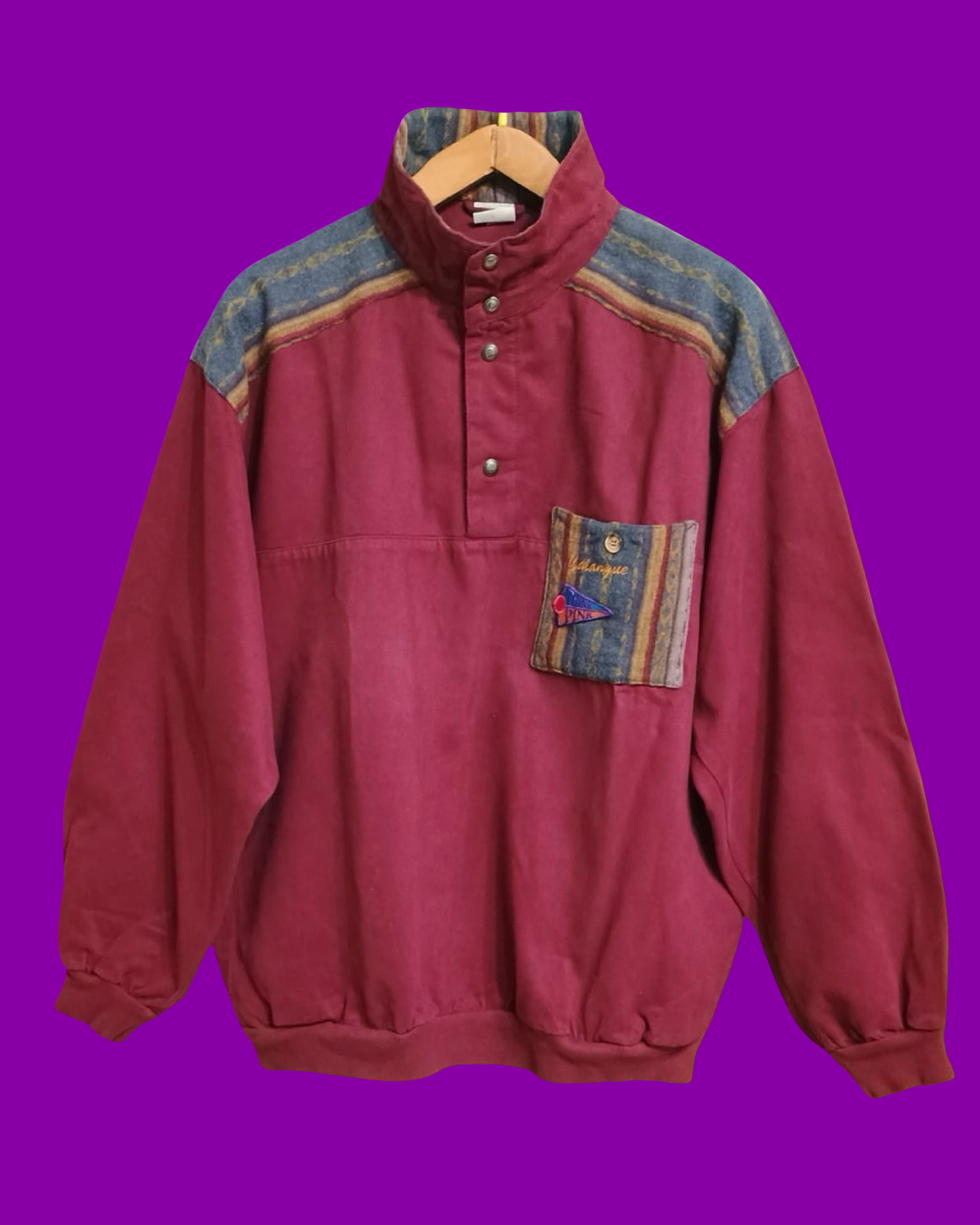 Vintage Multicolor Fantasy 90's Sweatshirt Unisex Size M