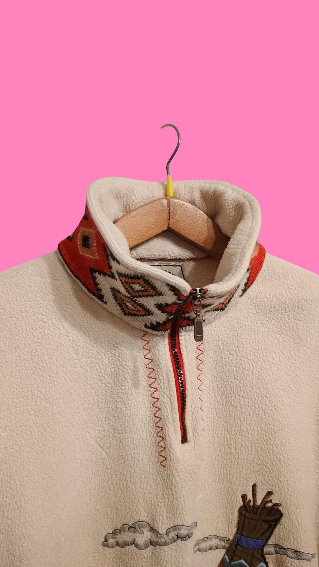 Vintage Multicolor Fantasy 90's Fleece Unisex Size L