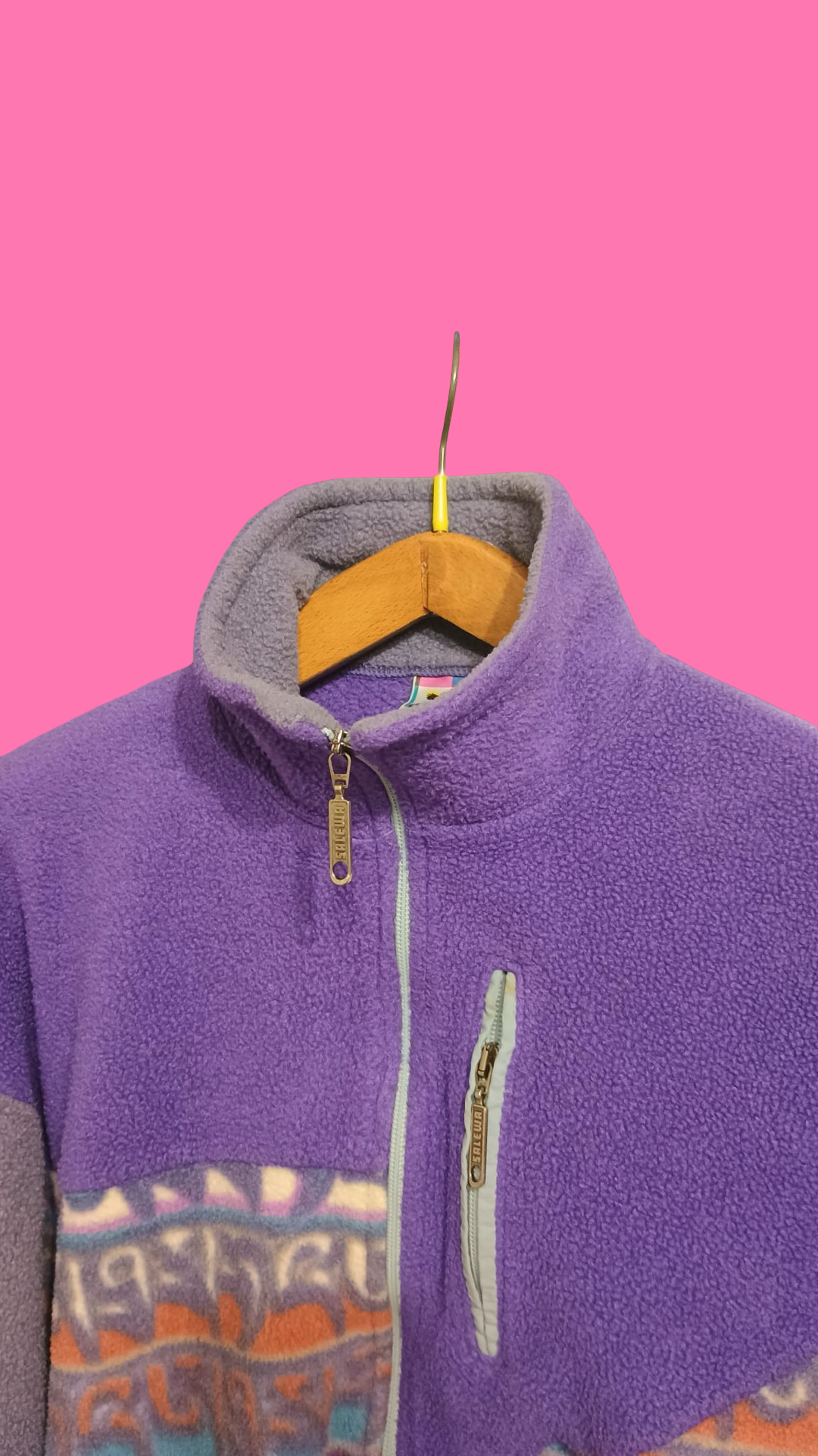 Vintage Multicolor Fantasy 90's Fleece Unisex Size L