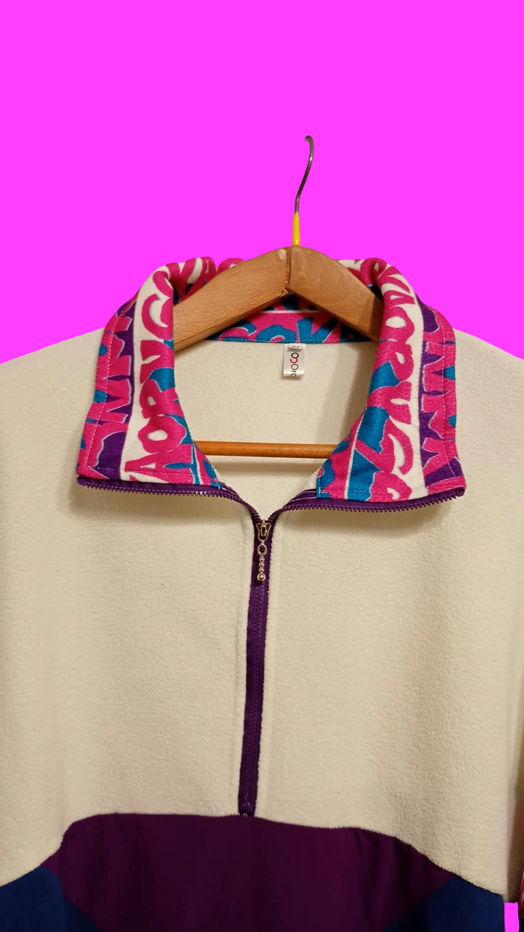 Vintage Multicolor Fantasy 90's Rare Fleece Unisex Size XL