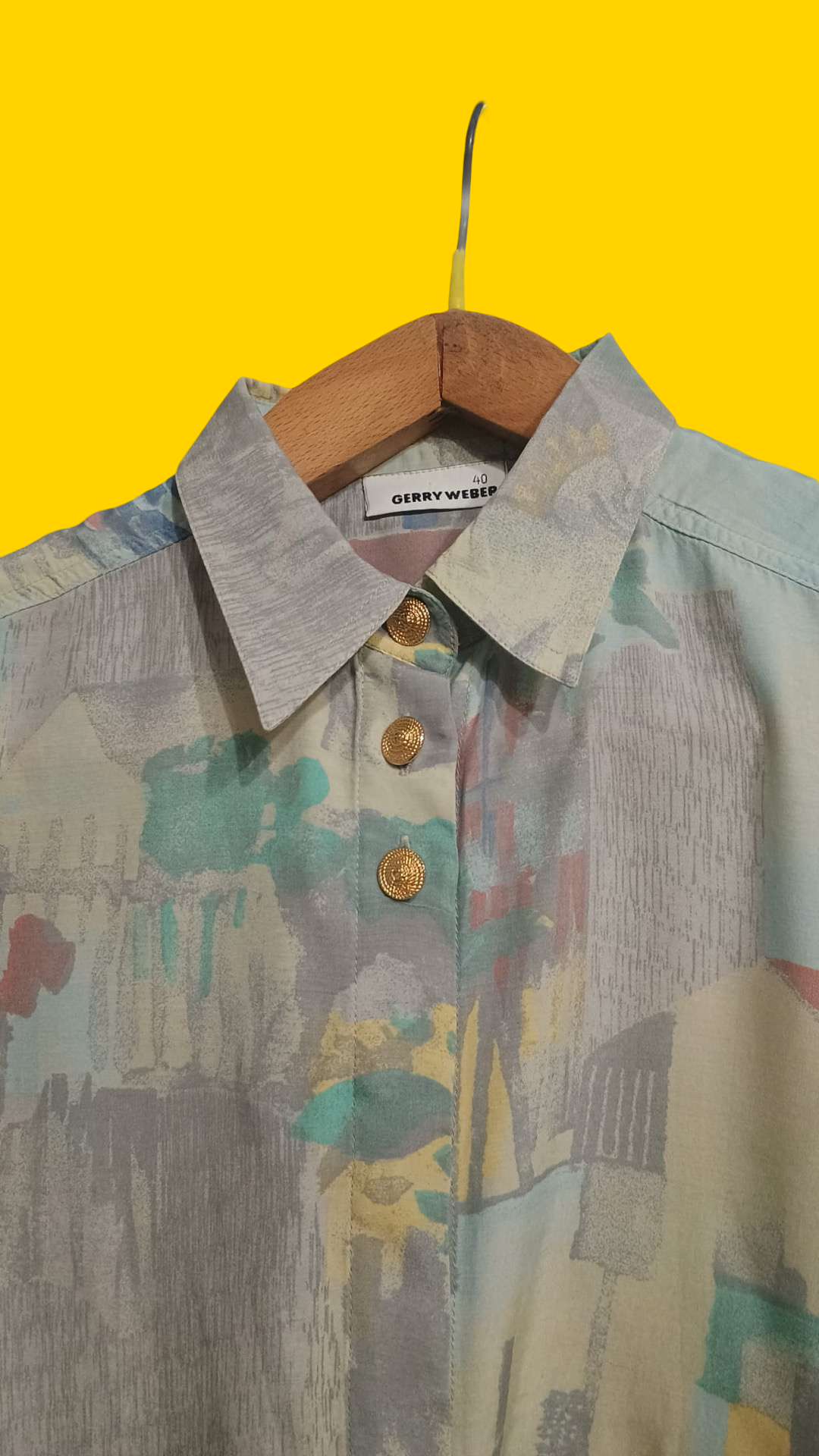 Vintage Multicolor Fantasy 90's Shirt Woman Size M