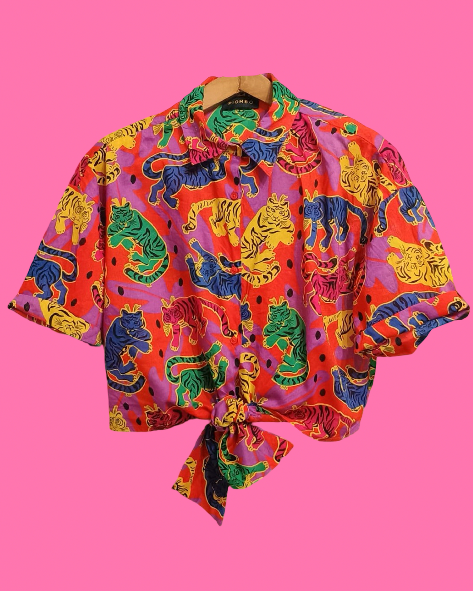 Vintage Multicolor Fantasy 90's Shirt Woman Size M