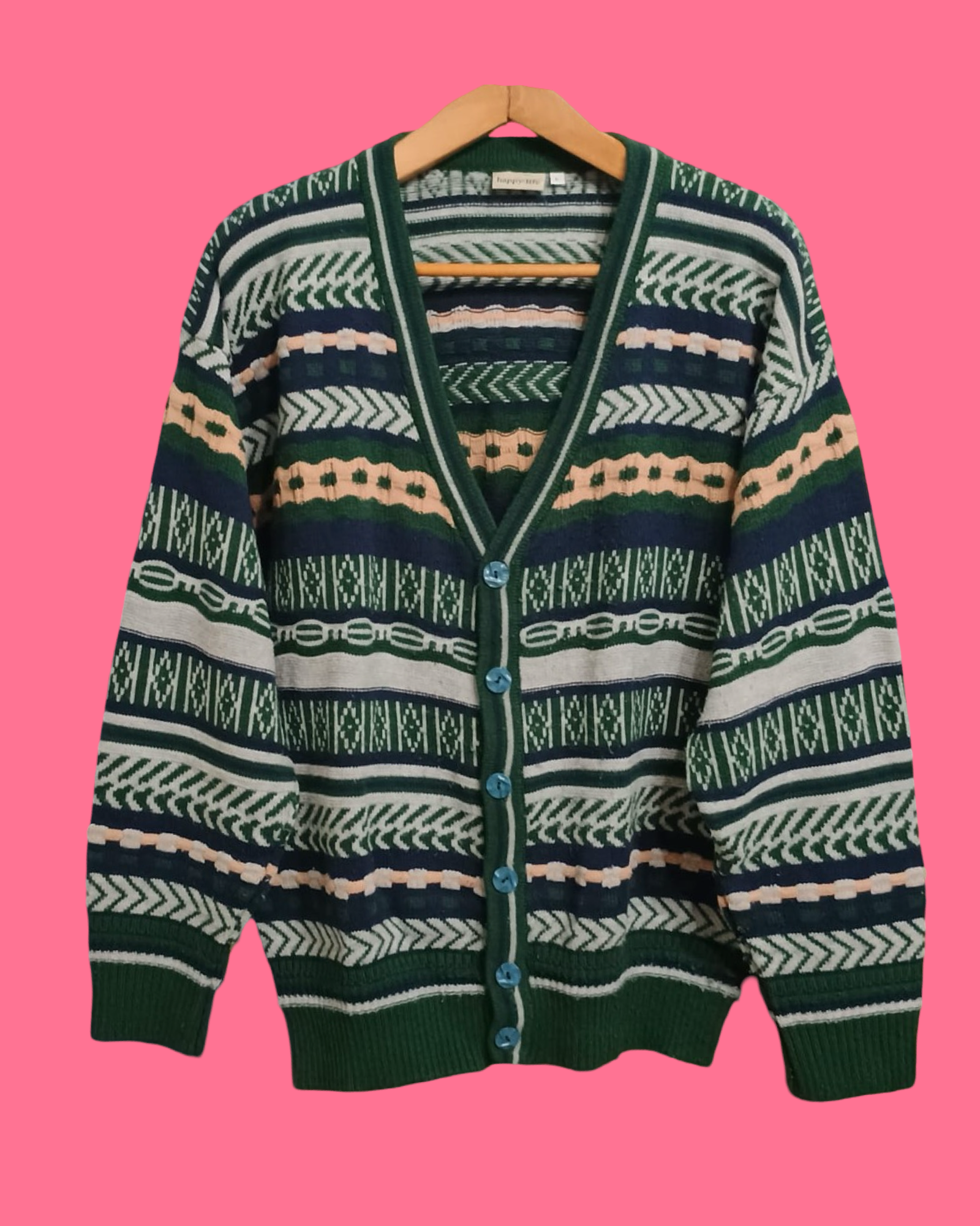 Vintage Multicolor Fantasy 90's Sweater Unisex Size L