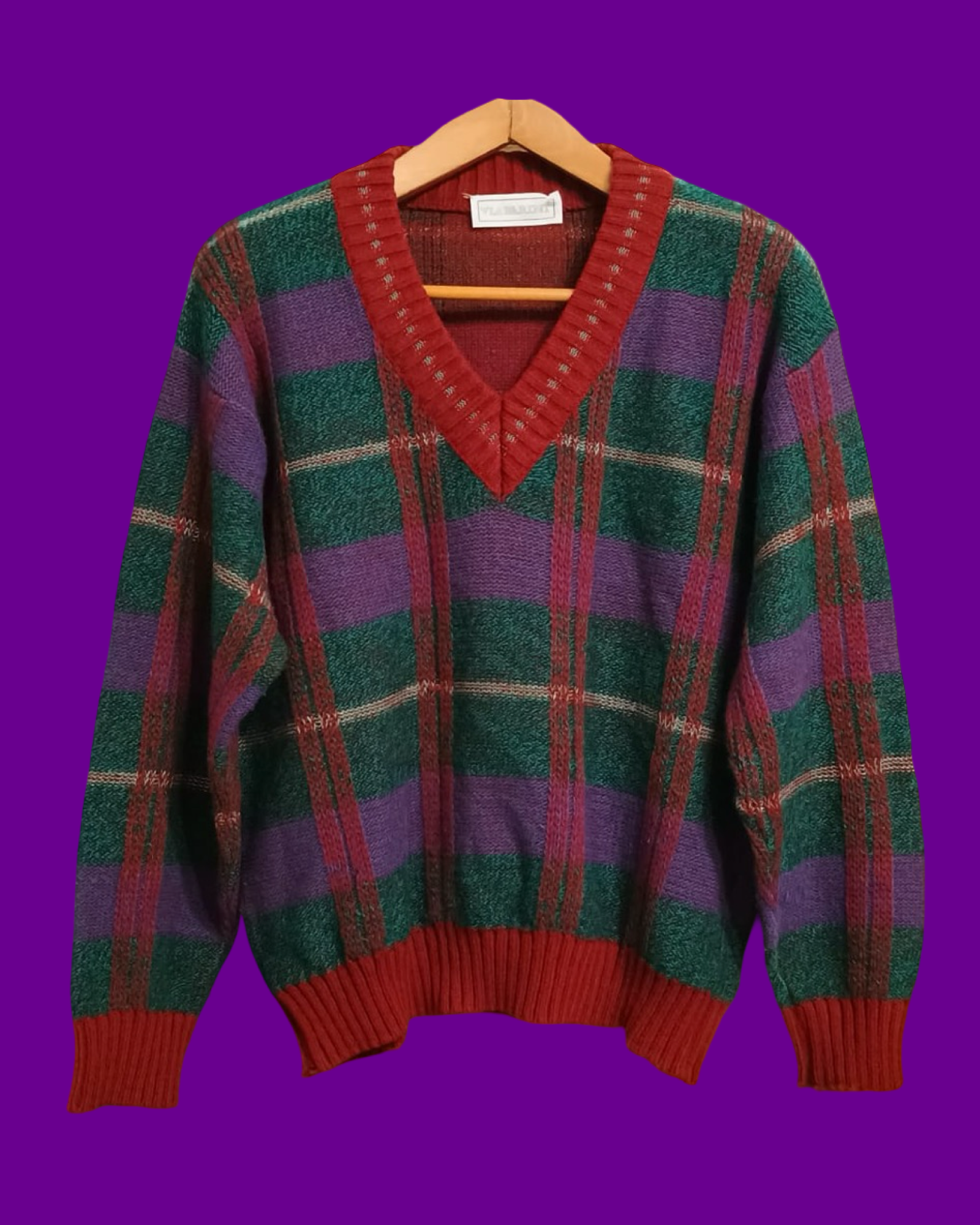 Vintage Multicolor Fantasy 90's Sweater Unisex Size M
