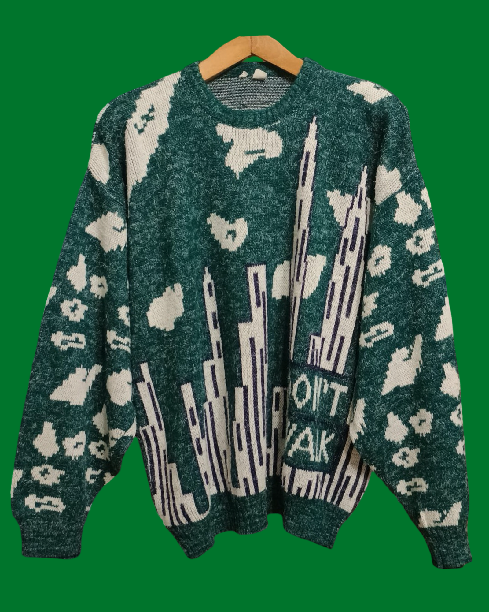 Vintage Multicolor Fantasy 90's Sweater Unisex Size L