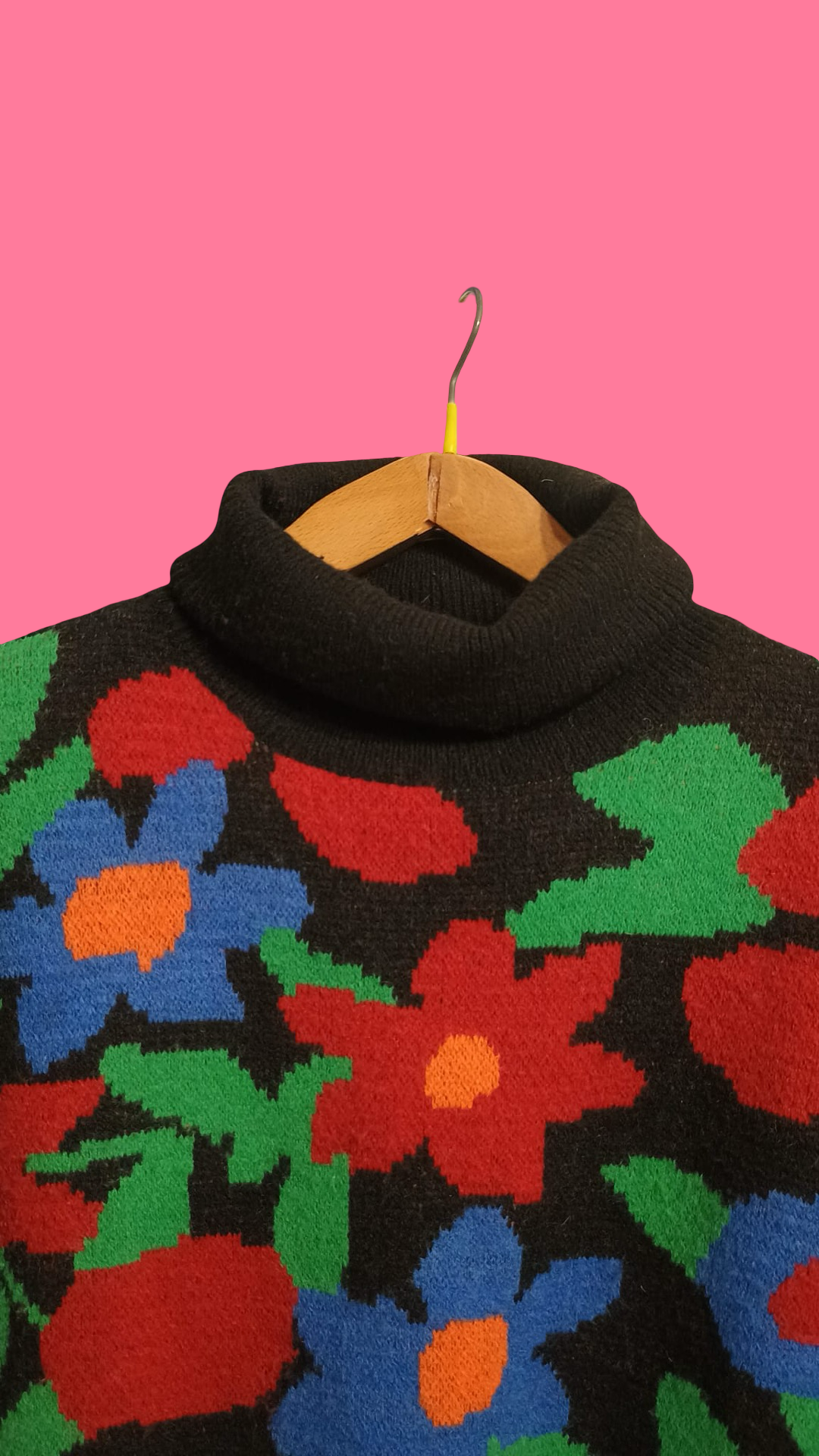 Vintage Multicolor Fantasy 90's Sweater Woman Size XL