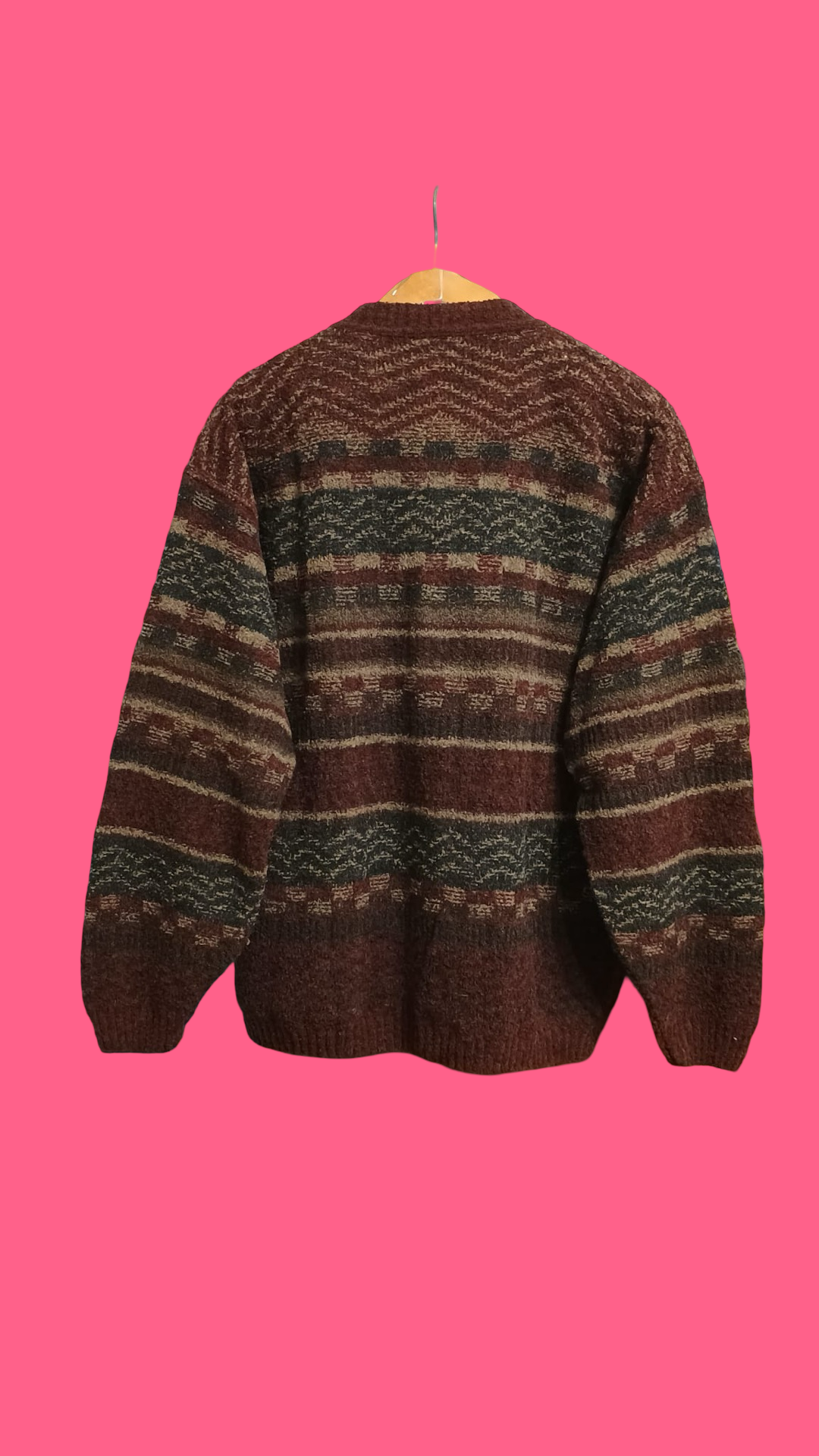 Vintage Multicolor Fantasy 90's Cardigan Unisex Size L