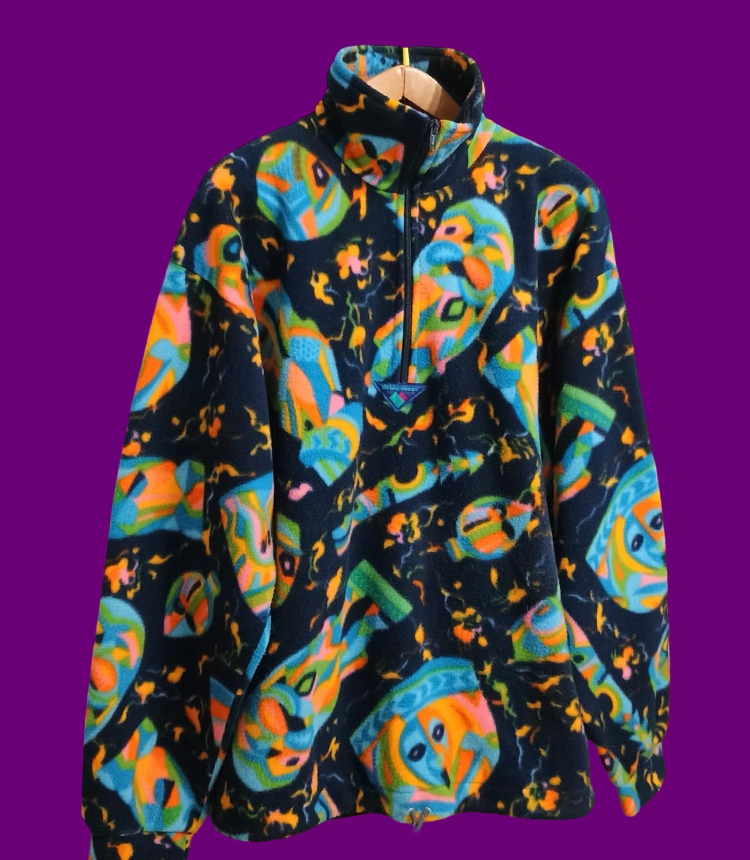 Vintage Multicolor Fantasy 90's Fleece Unisex Size XL