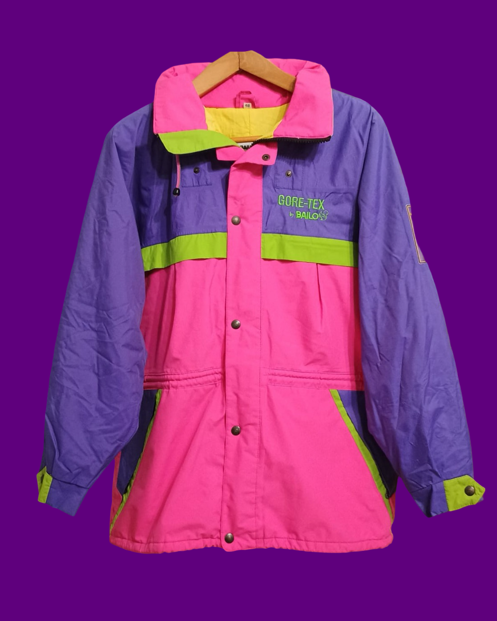 Vintage Multicolor Fantasy 90's Snow Jacket Unisex Size L