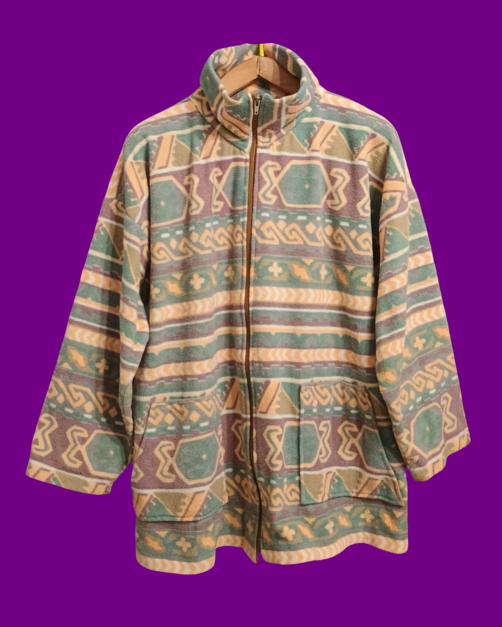 Vintage Multicolor Fantasy 90's Fleece Unisex Size M