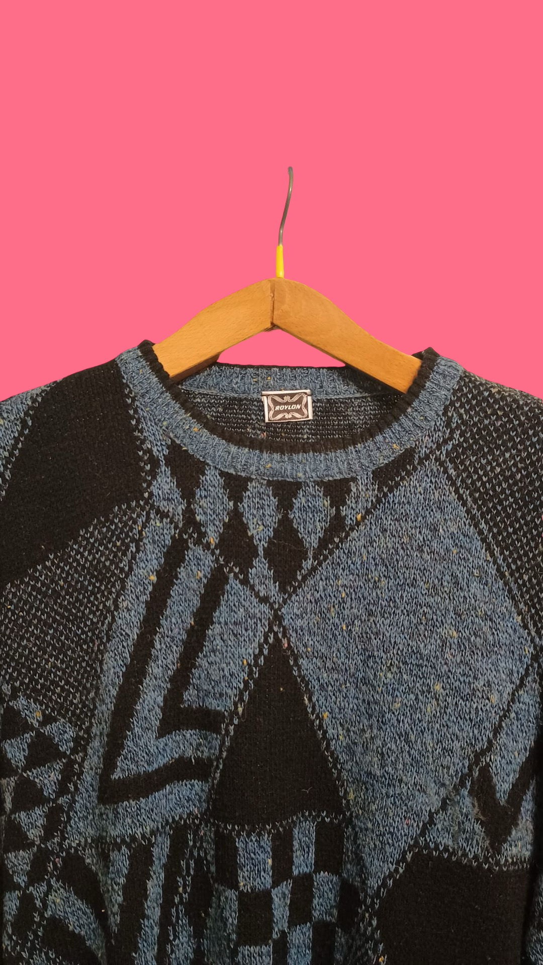 Vintage Multicolor Fantasy 90's Sweater Unisex Size L