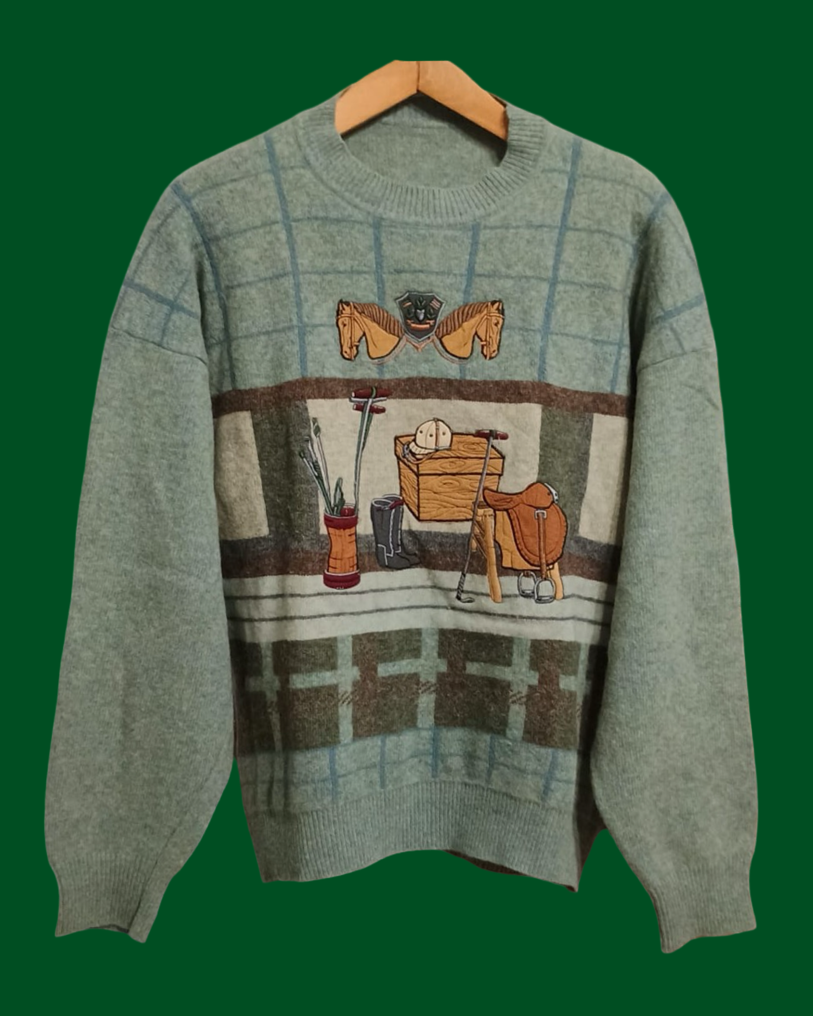 Vintage Multicolor Fantasy 90's Sweater Unisex Size L