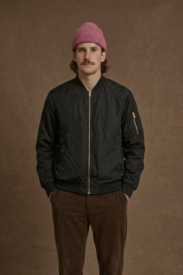 Vintage Black Spring Bomber Unisex Size M