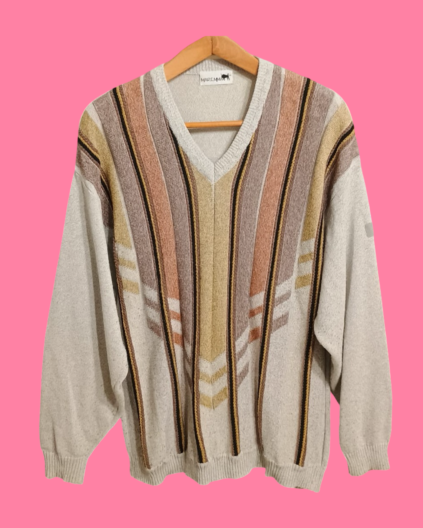 Vintage Multicolor Fantasy 90's Sweater Unisex Size XL