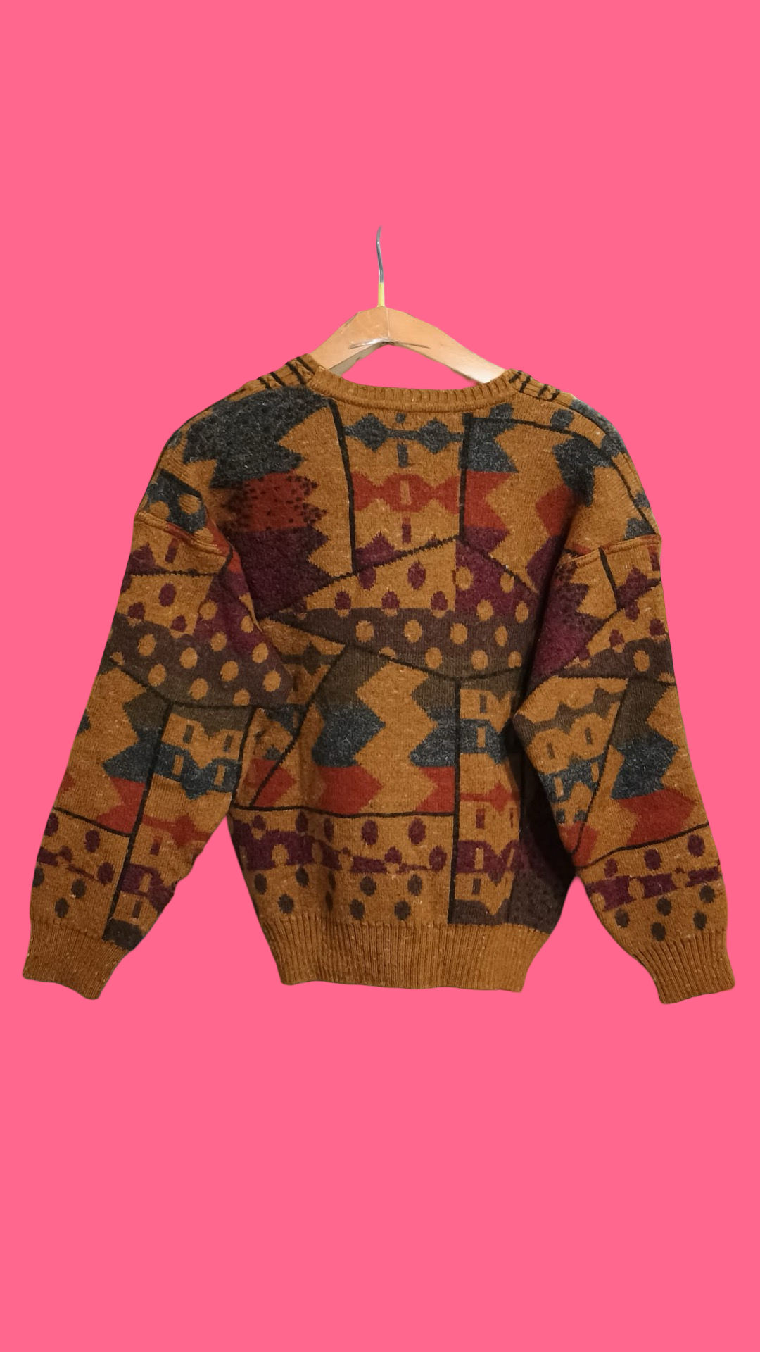 Vintage Multicolor Fantasy 90's Sweater Woman Size S