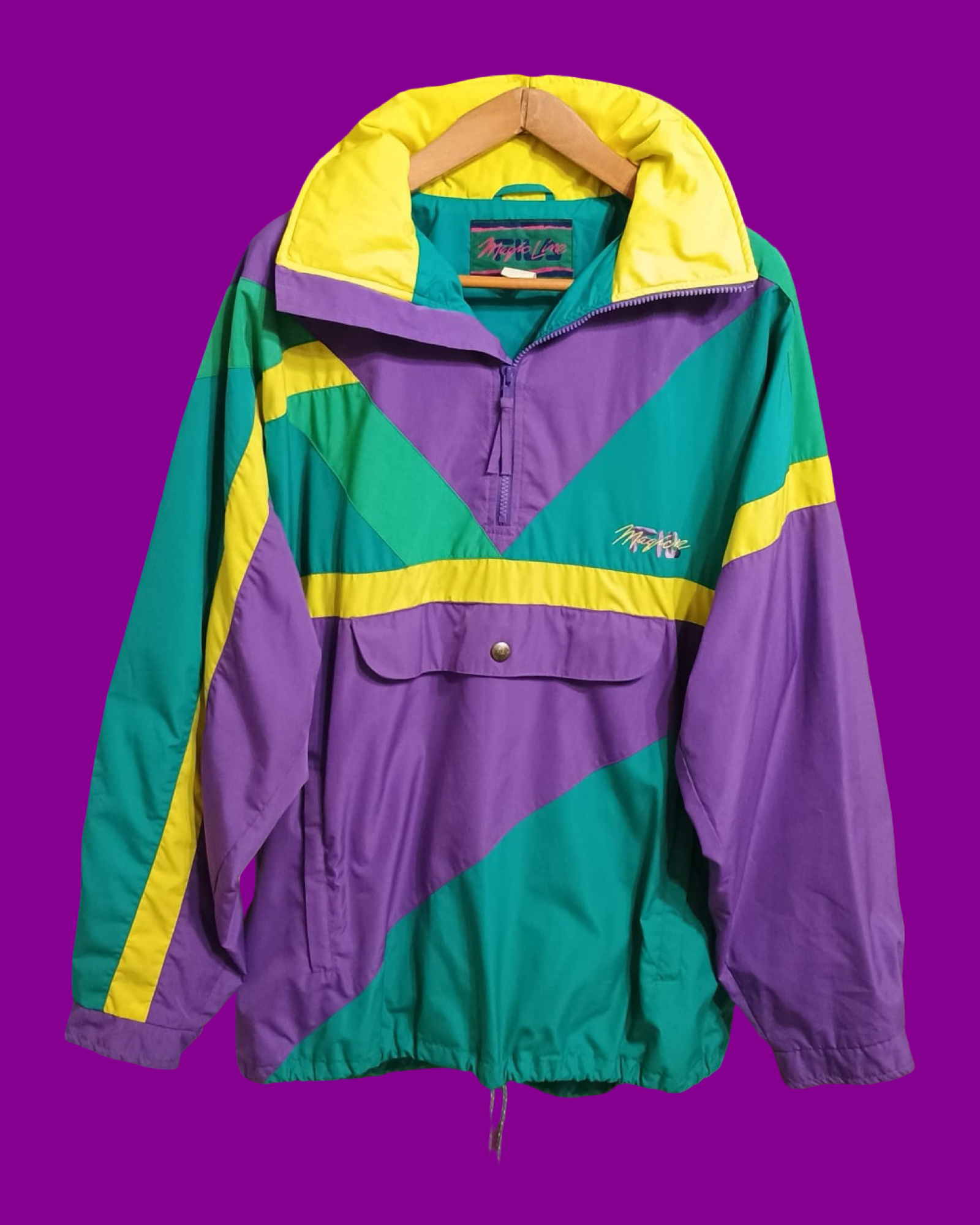 Vintage Multicolor Fantasy 90's Fila Soft Jacket Unisex Size XXL