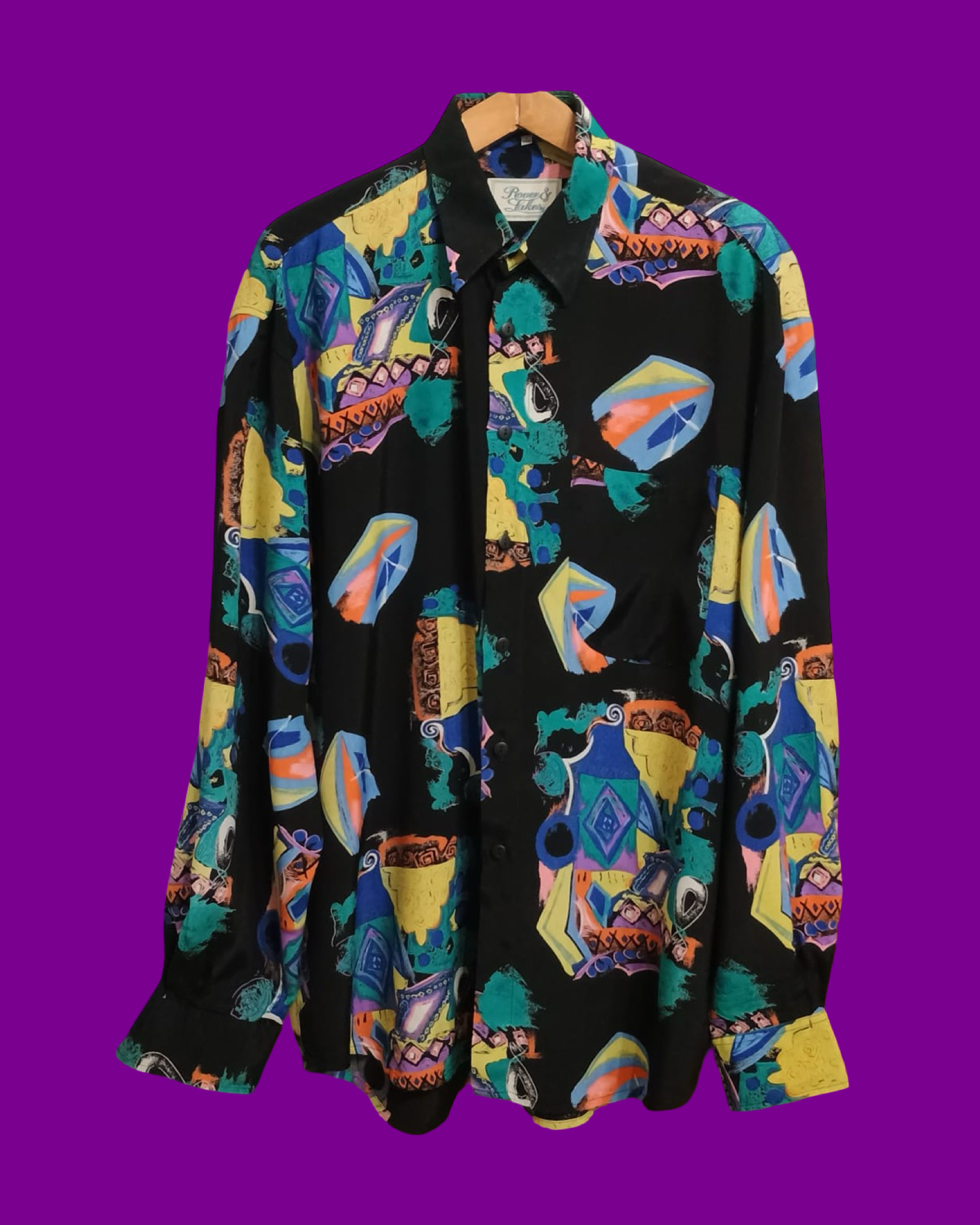 Vintage Multicolor Fantasy 90's Shirt Unisex Size L
