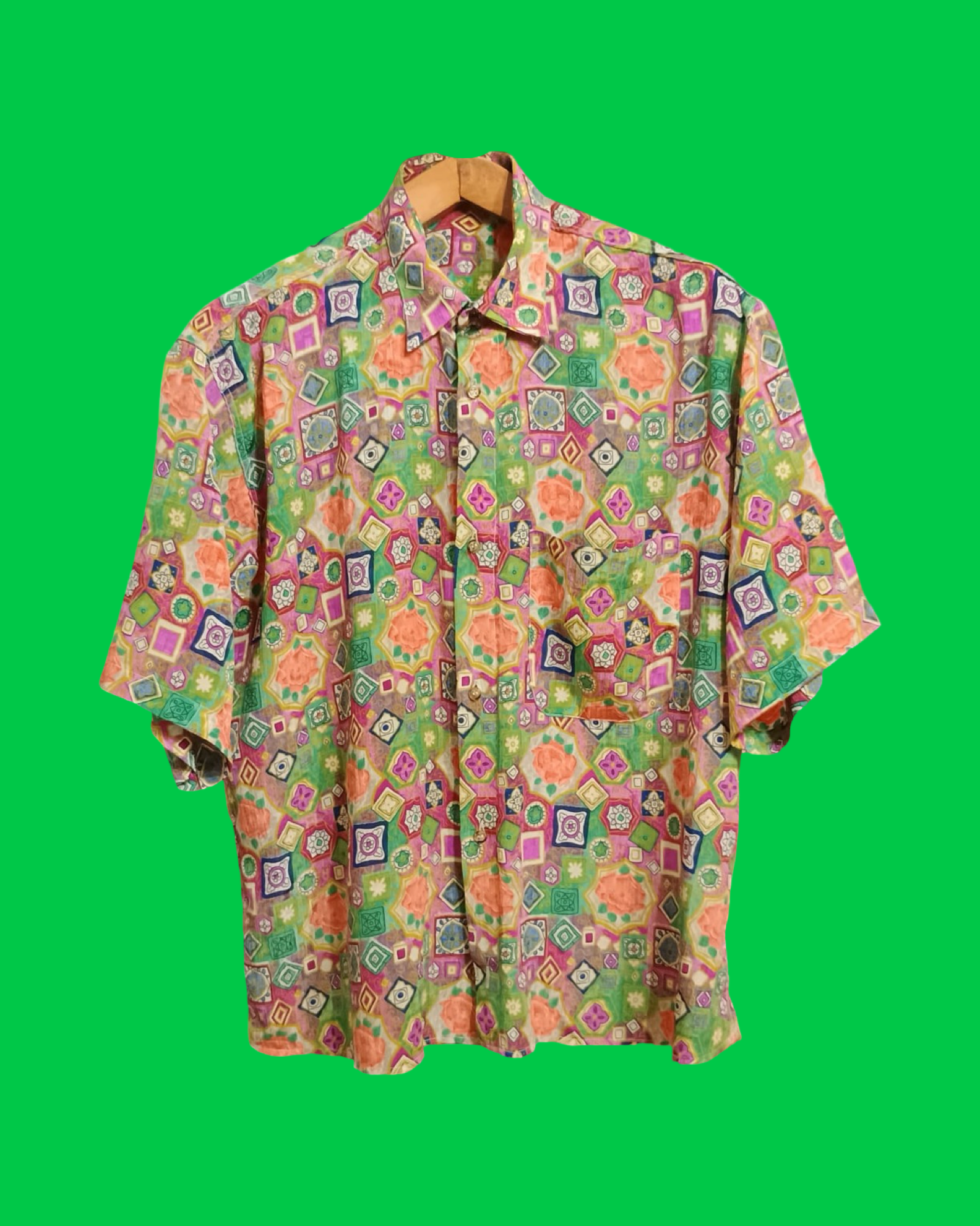 Vintage Multicolor Fantasy 90's Shirt Woman Size M